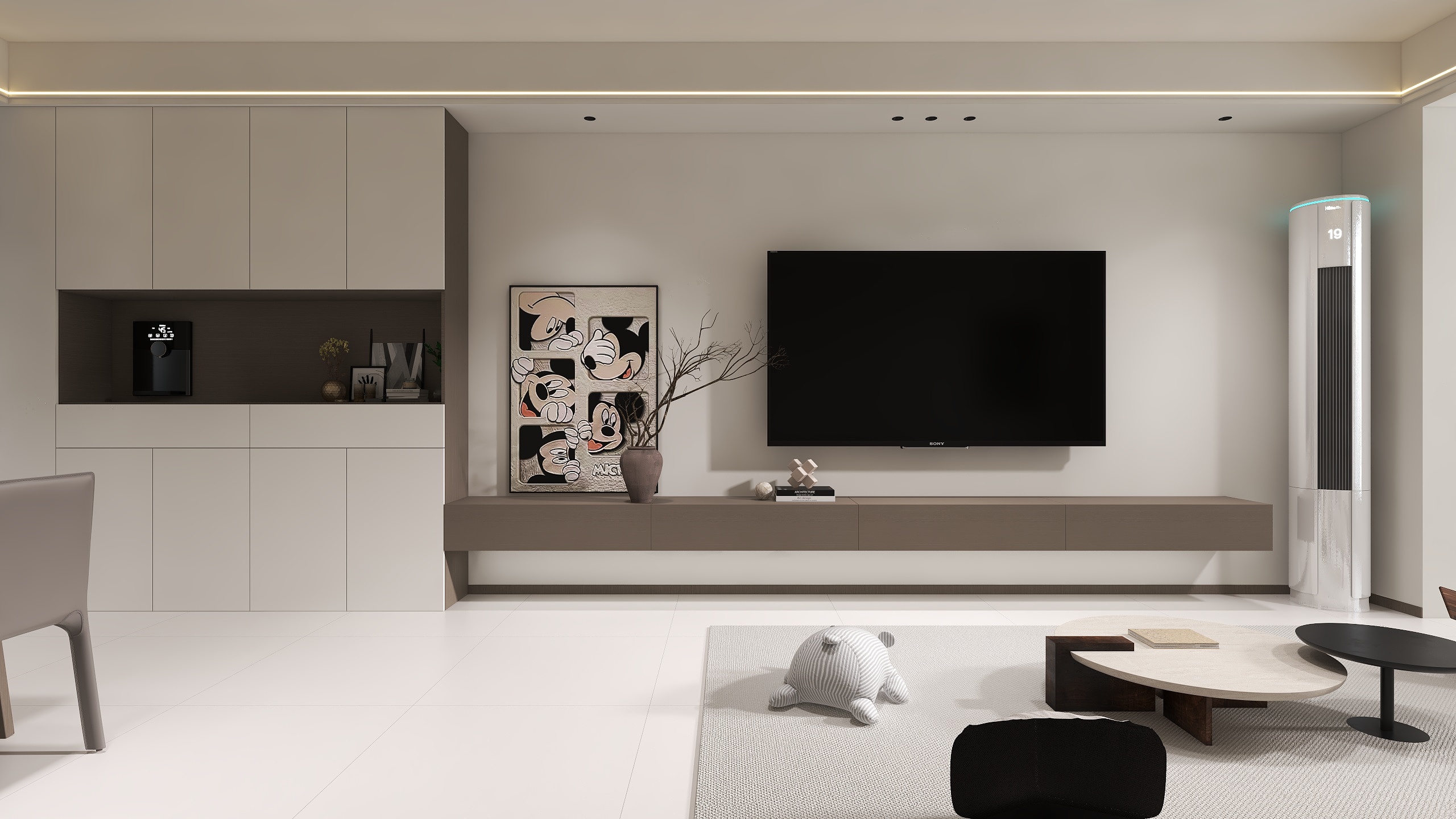 本色-空间设计-龙城景园研发 方案  2室-装修设计方案