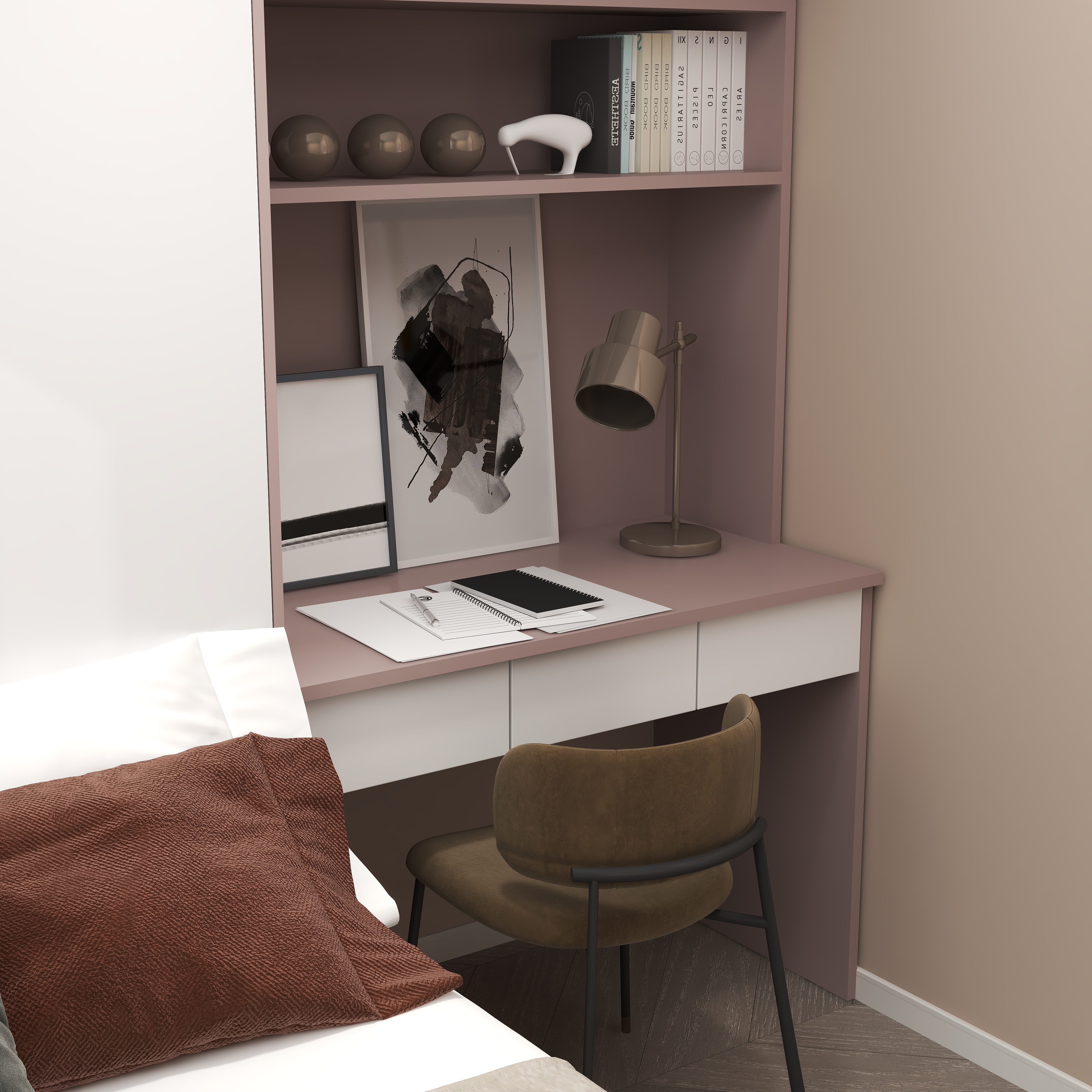 壹诺设计工作室-120㎡3室-现代简约装修效果图