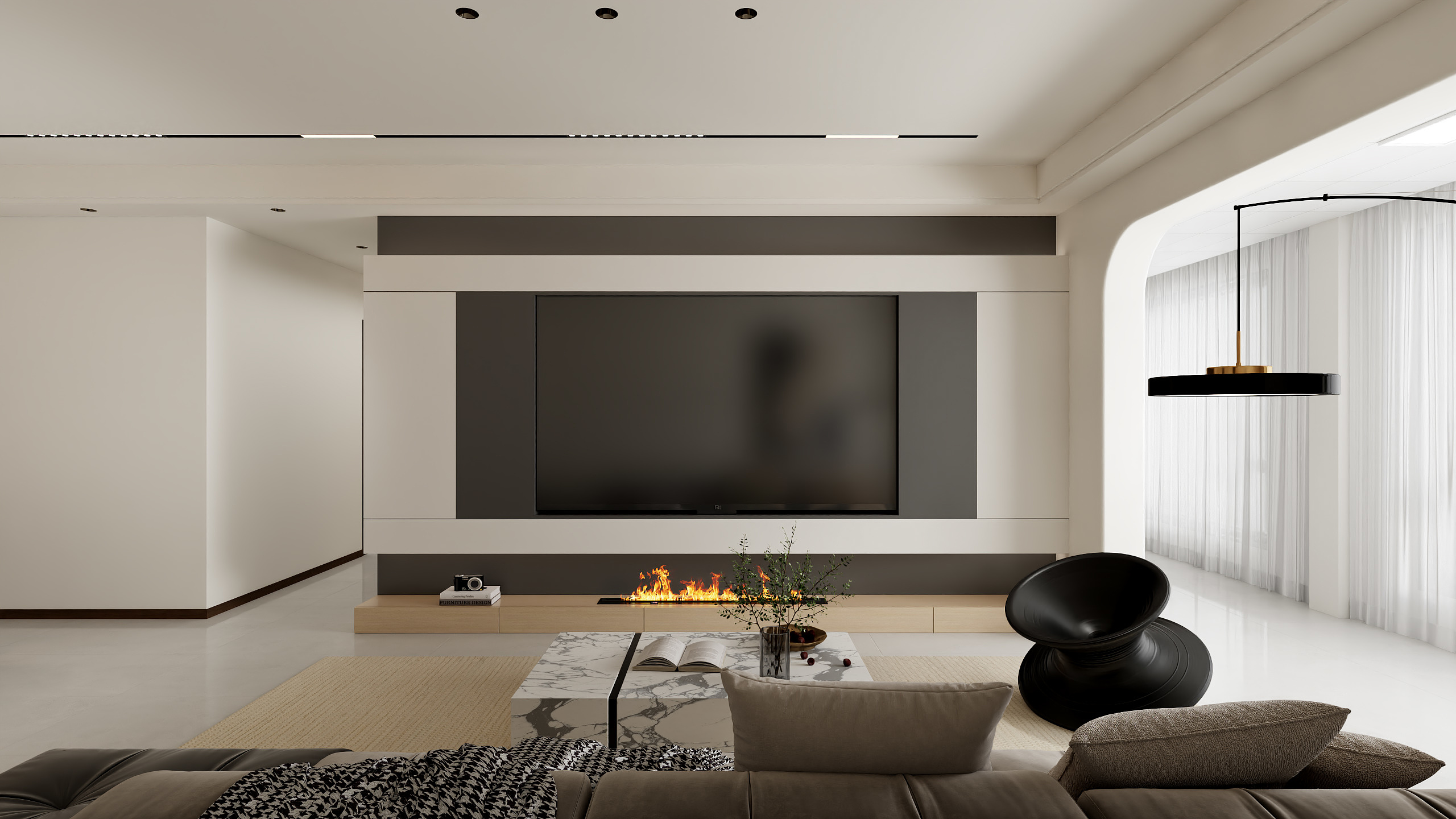 欧派全案设计师-陶工-未来城现代简约126平-装修设计方案