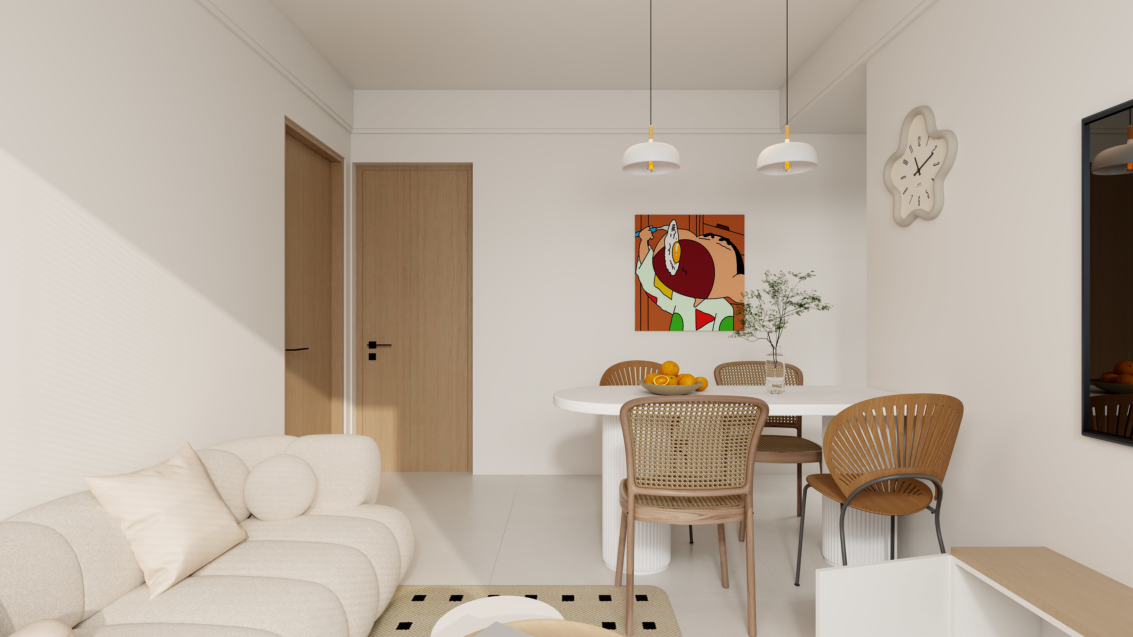 华桐-星河-59㎡2室-装修设计方案