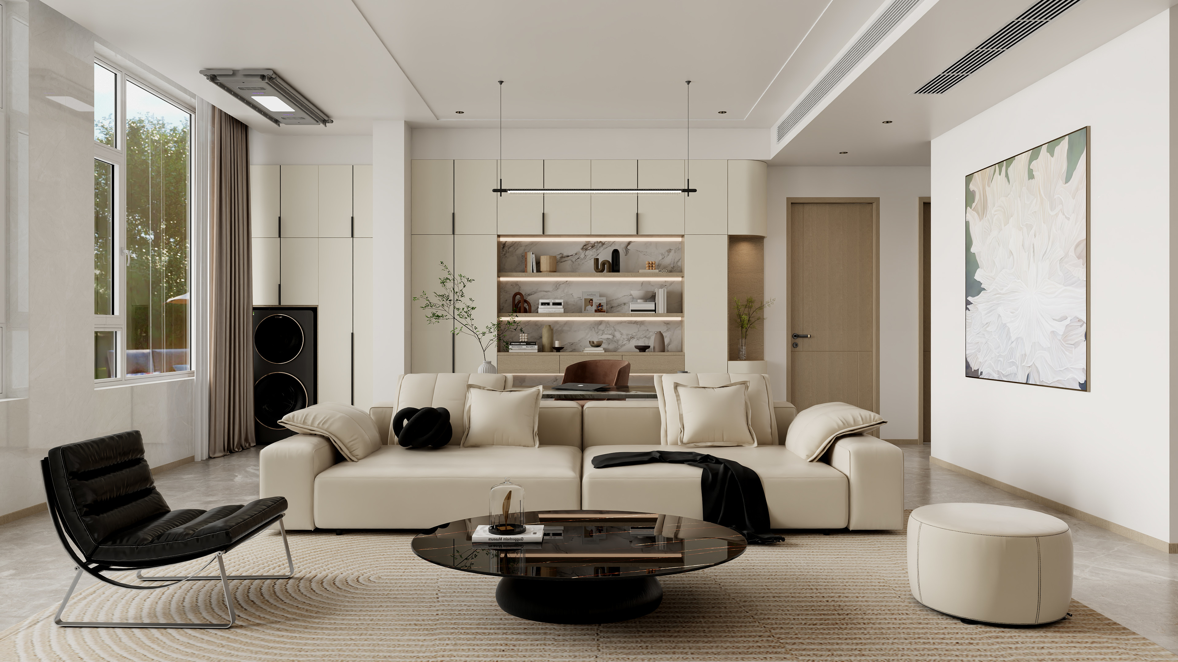 森海设计-现代简约131㎡3室-装修设计方案