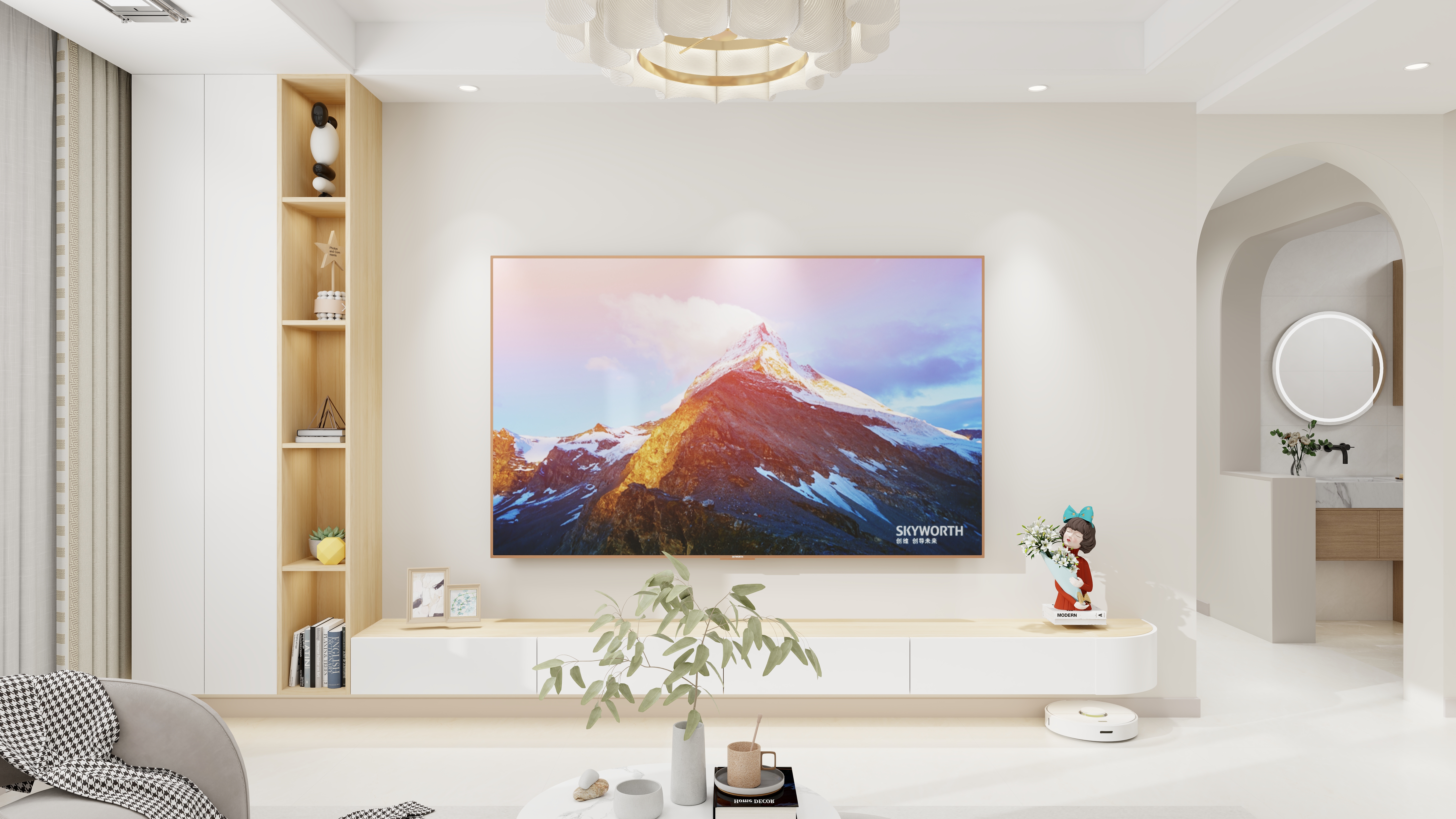 艺雅丽-92平现代简约装修效果图