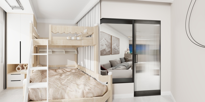 千饰空间-68平方现代简约-装修设计方案