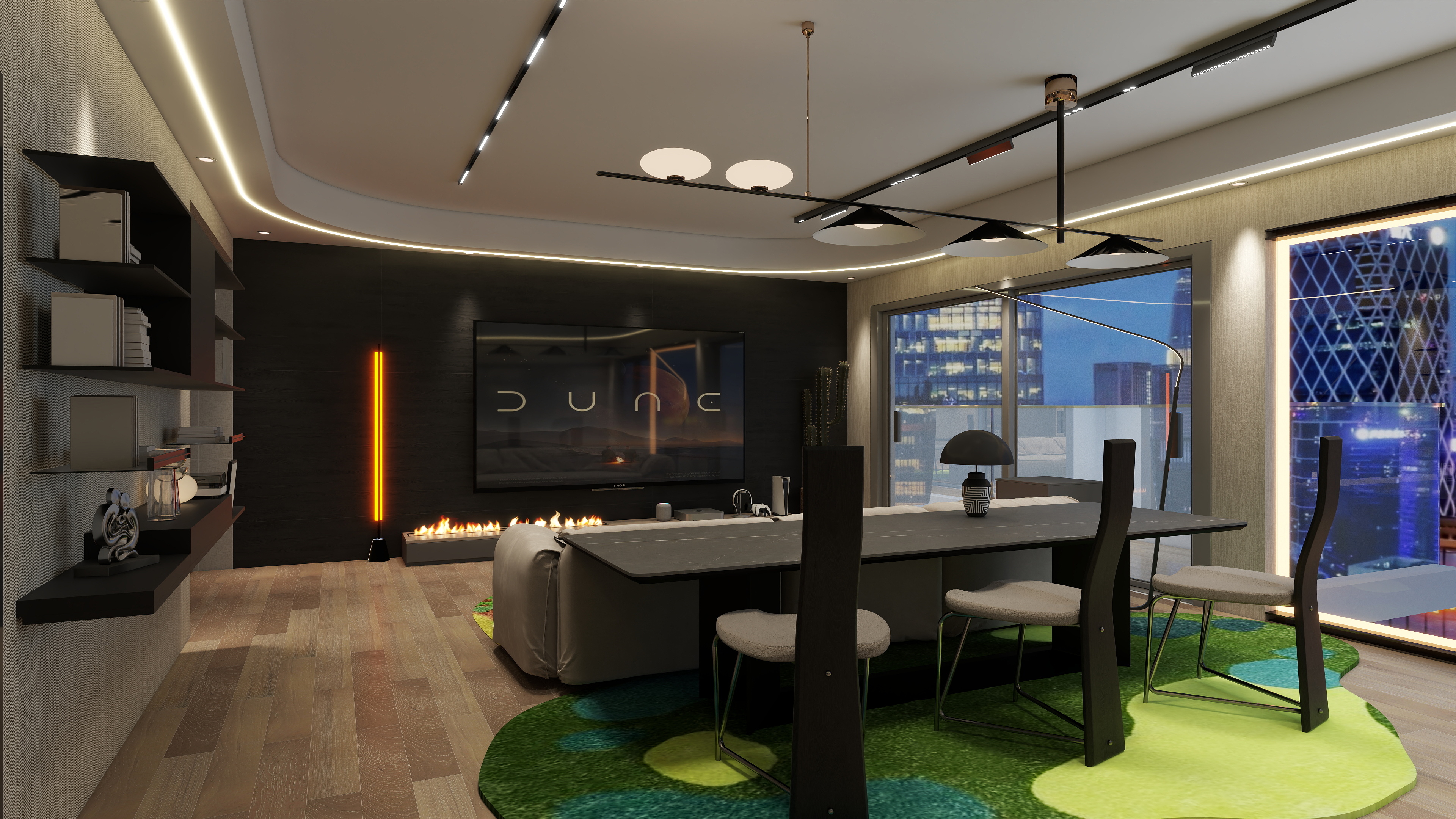 辞守序-双层精致简约-装修设计方案