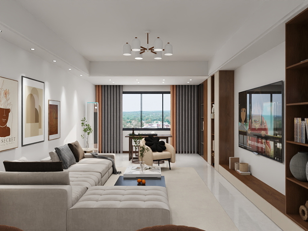 梦的绽放-古中奶油混搭风-装修设计方案