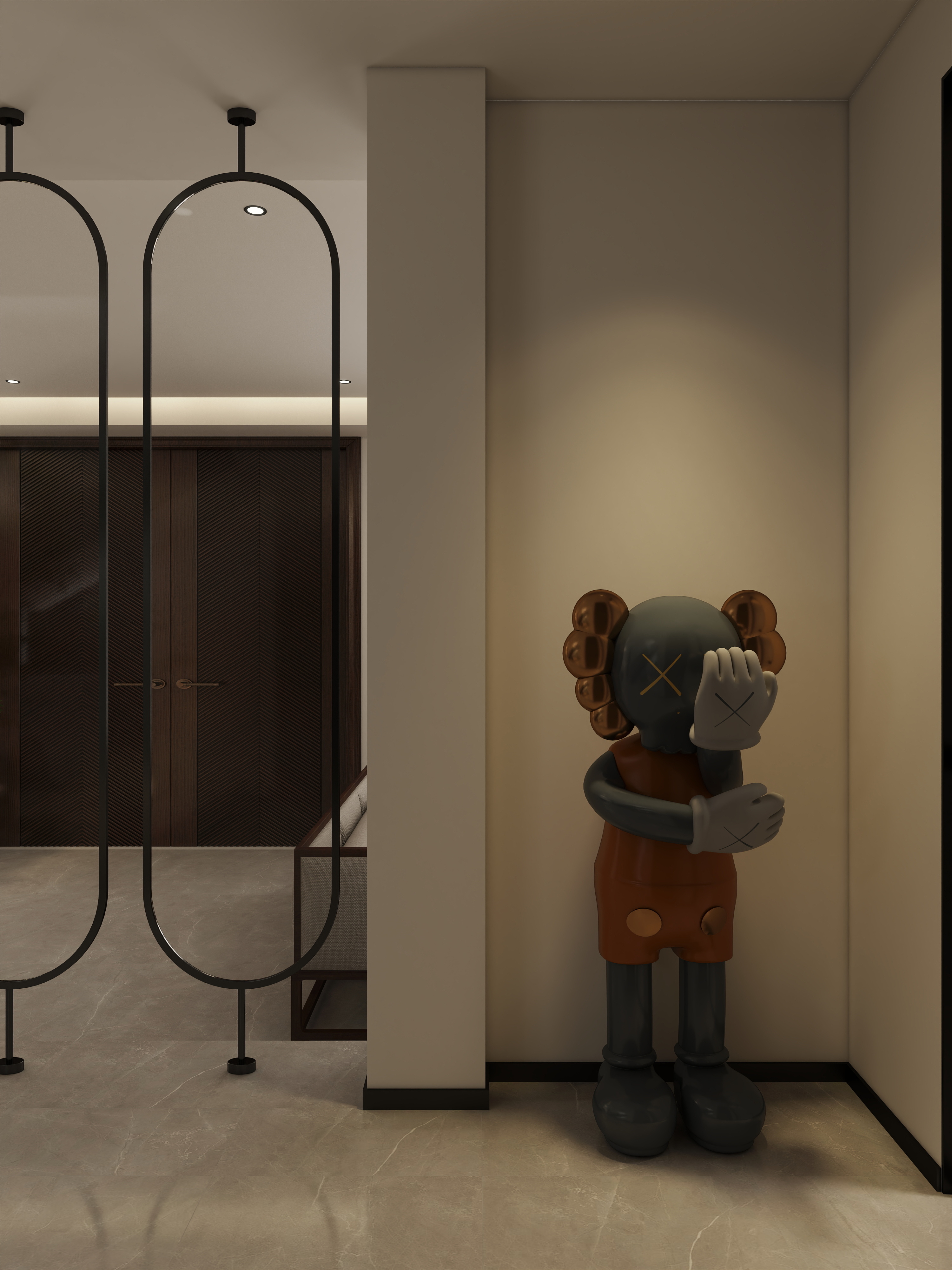 孙有权-『东风入律』108平丨现代新中式别墅装修效果图