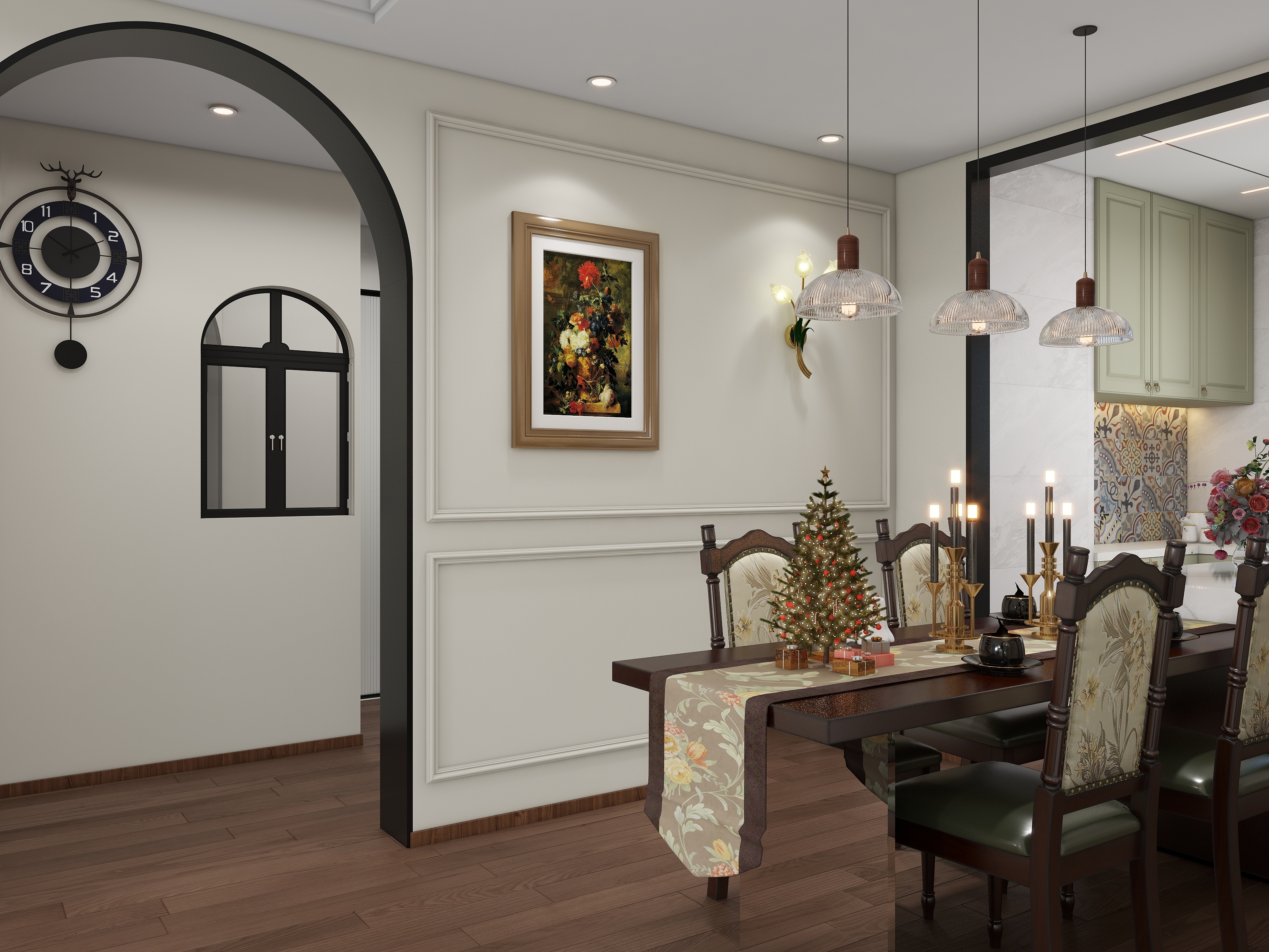 全案设计师吕孩子-保利阅云台126㎡ 美式复古-装修设计方案