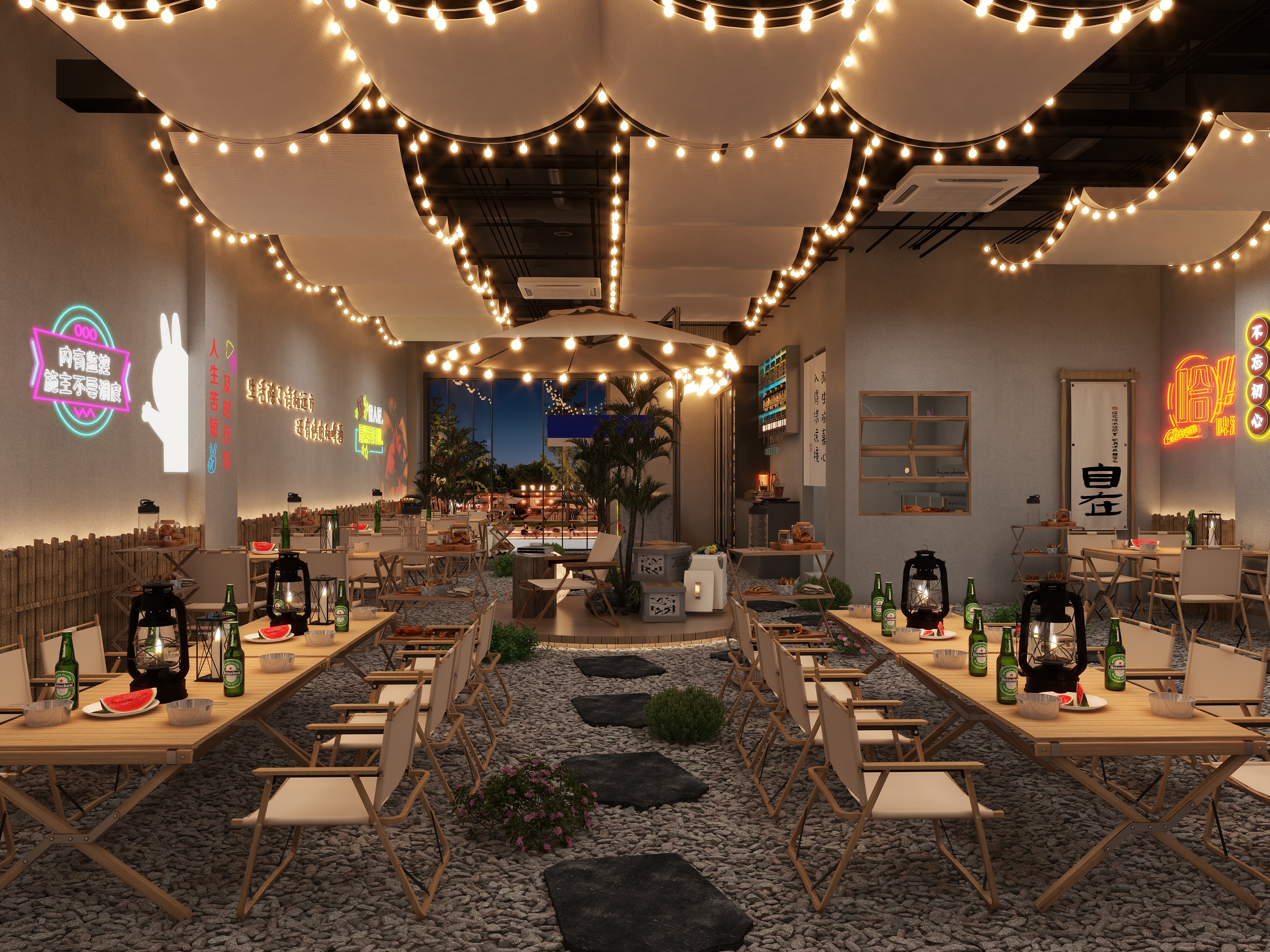 LiaoCao丨VISION-水晶澜庭-露营酒吧-装修设计方案