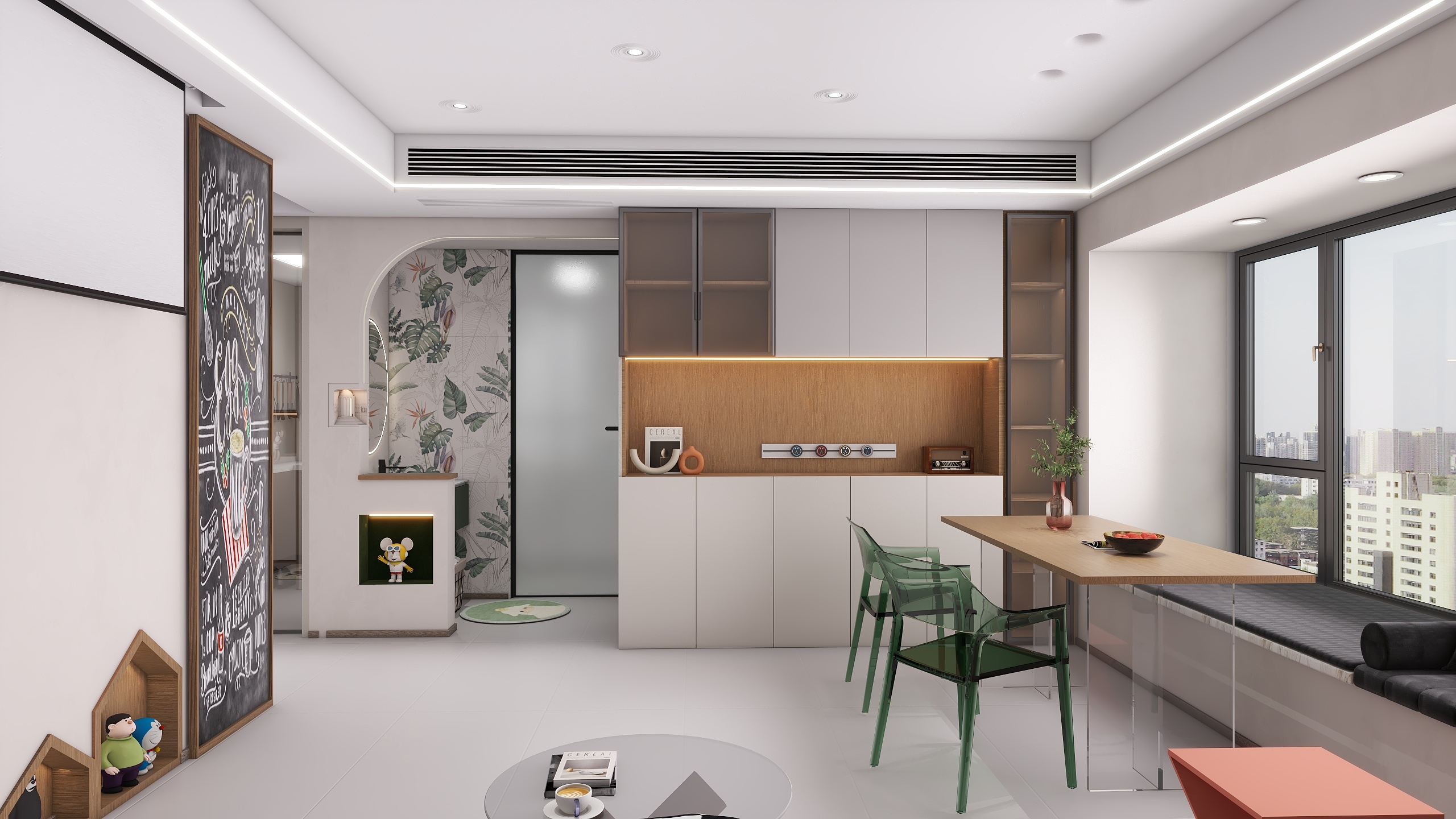 衣者设计-87㎡3室装修效果图