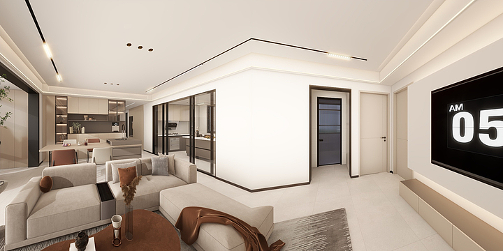 丶GyaZen-望虹雅苑135平720全景-装修设计方案