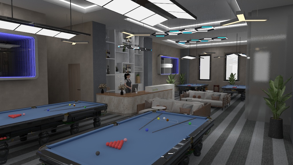 Liuyiting-0704台球室-装修设计方案