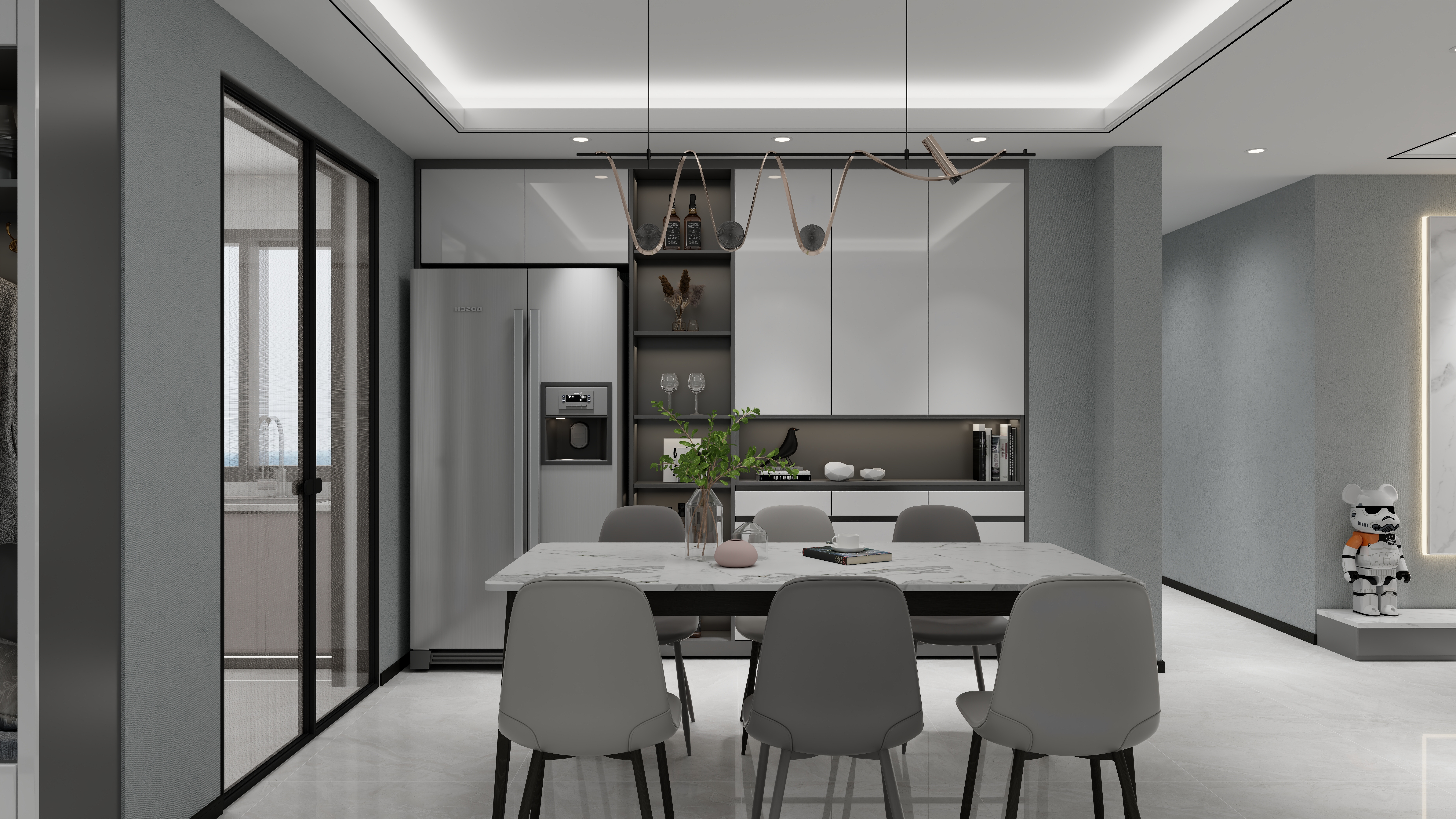 艺雅丽-金都新城139平三室装修效果图