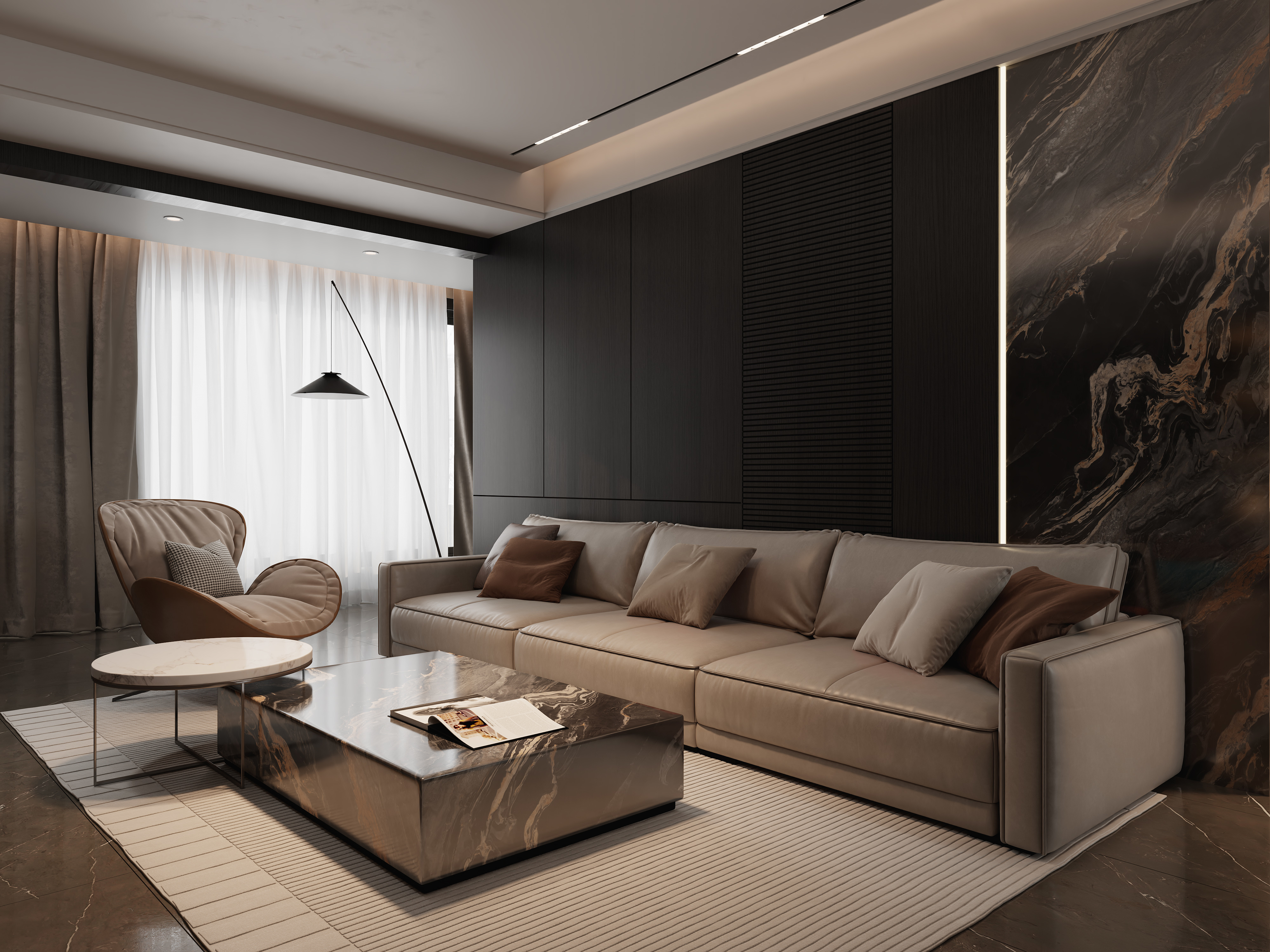 驭方设计师王鹏-意式暗黑-装修设计方案