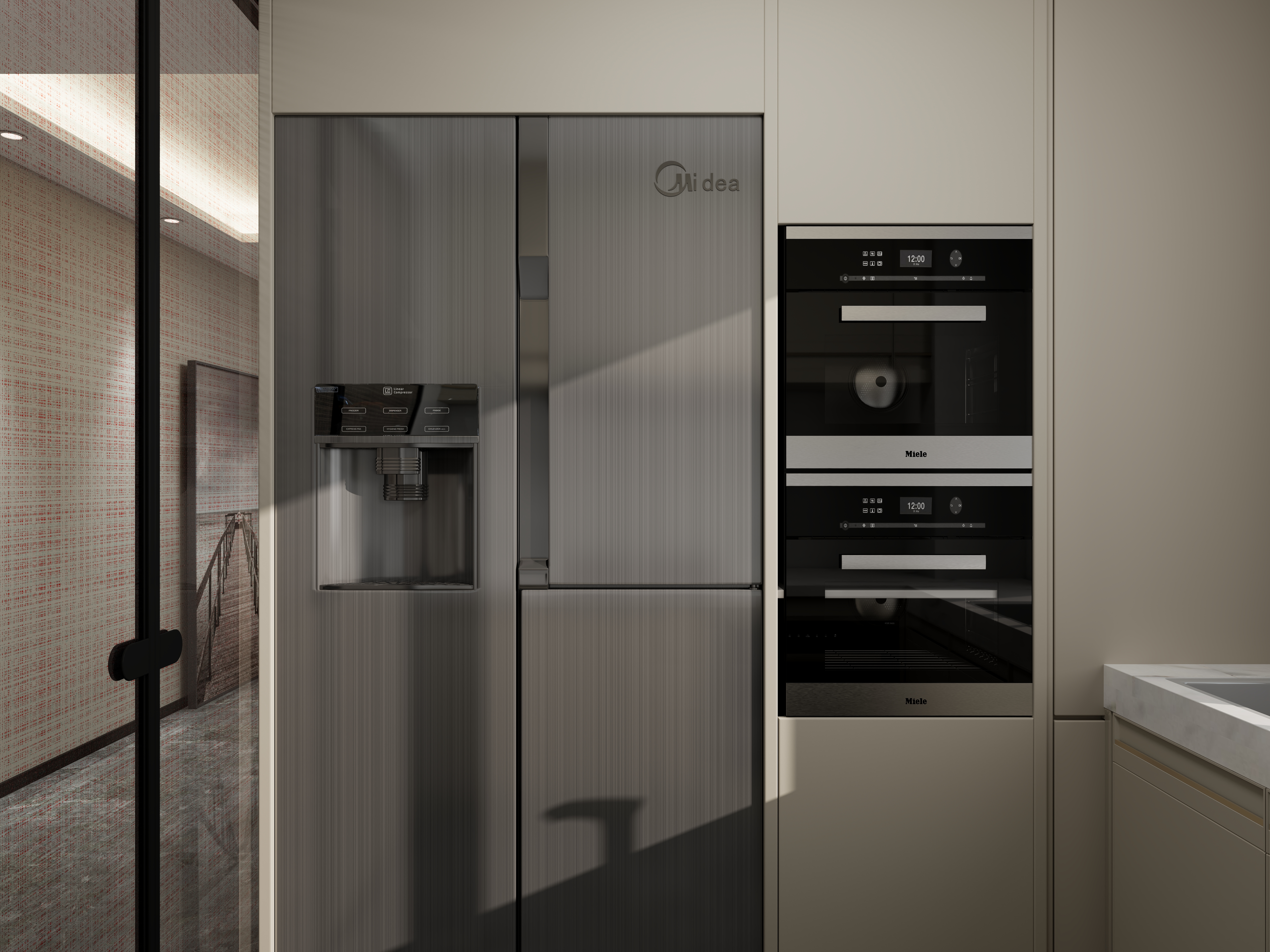 艺雅丽-77平现代简约一层厨房装修效果图第1张