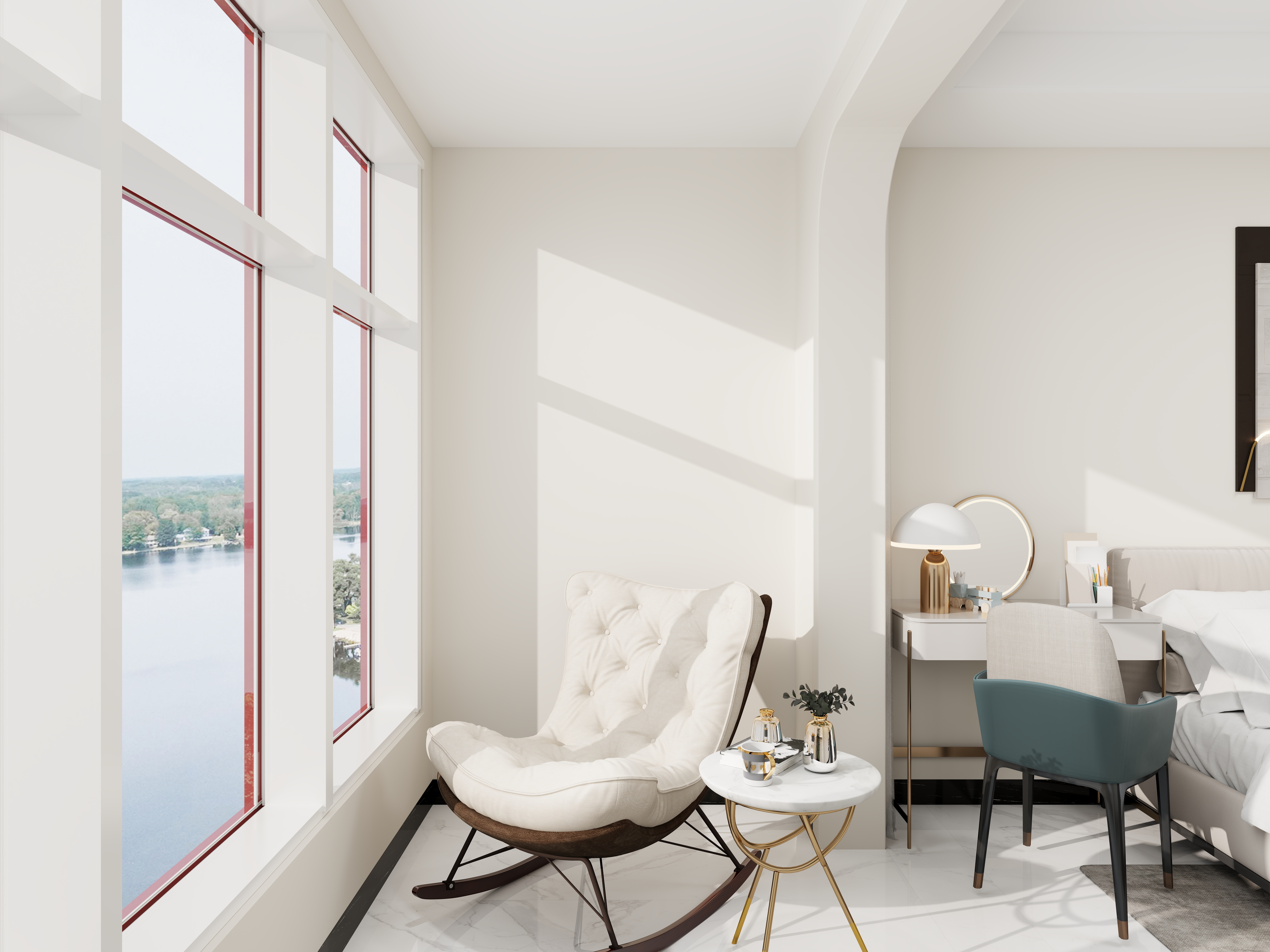 艺雅丽-92平现代简约装修效果图