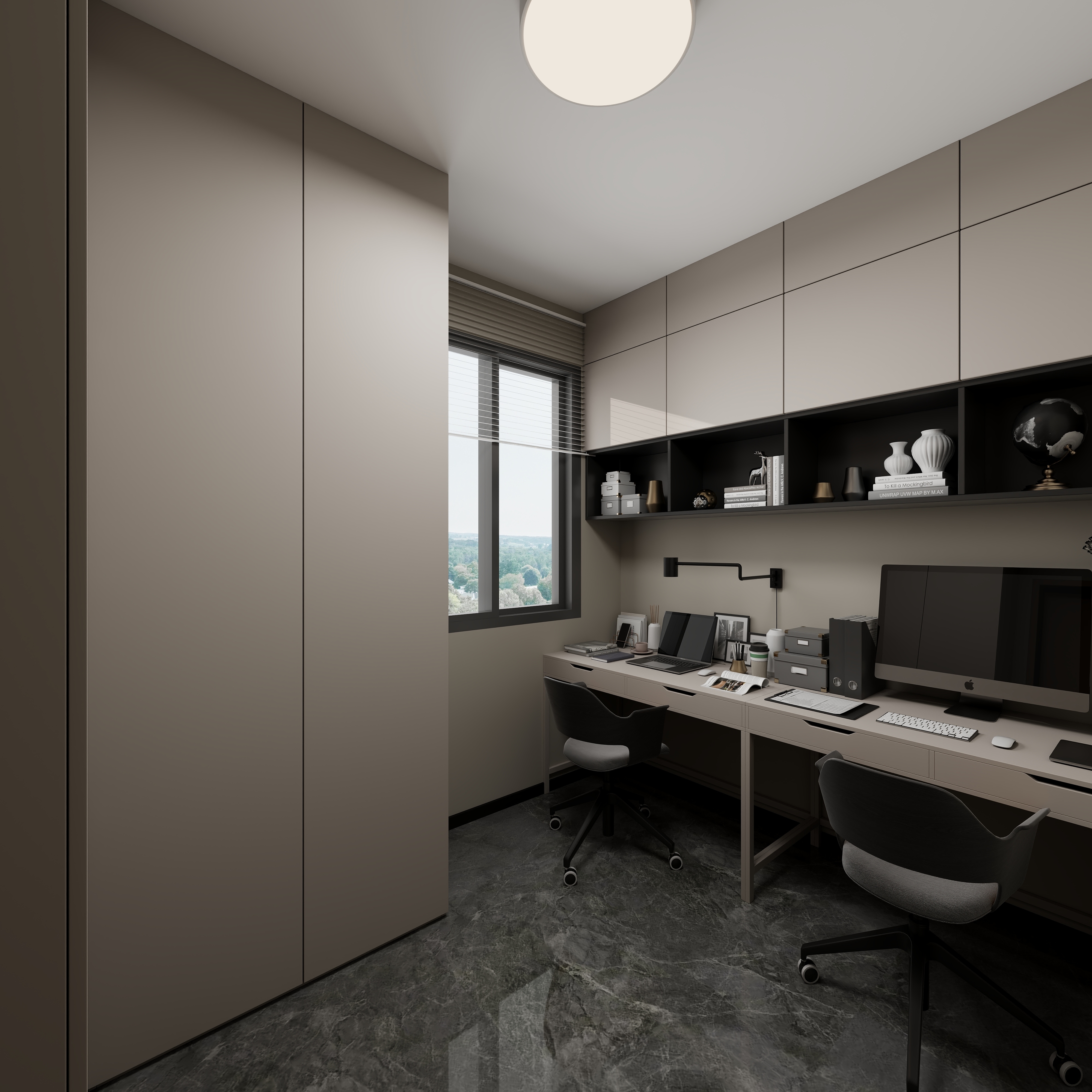 艺雅丽-77平现代简约一层次卧2装修效果图第3张