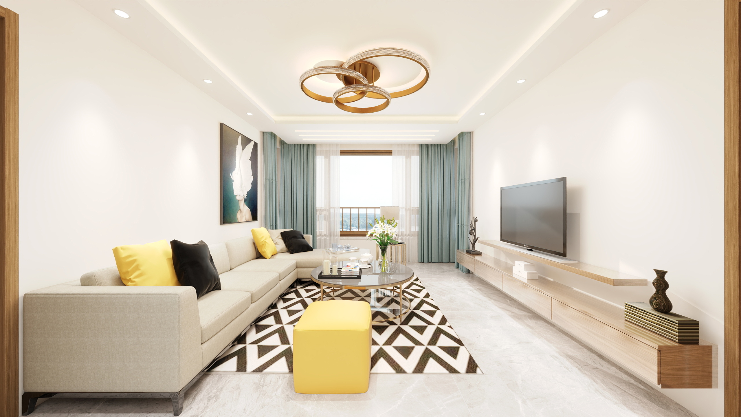 chen心陈yi-长安大厦90㎡-装修设计方案