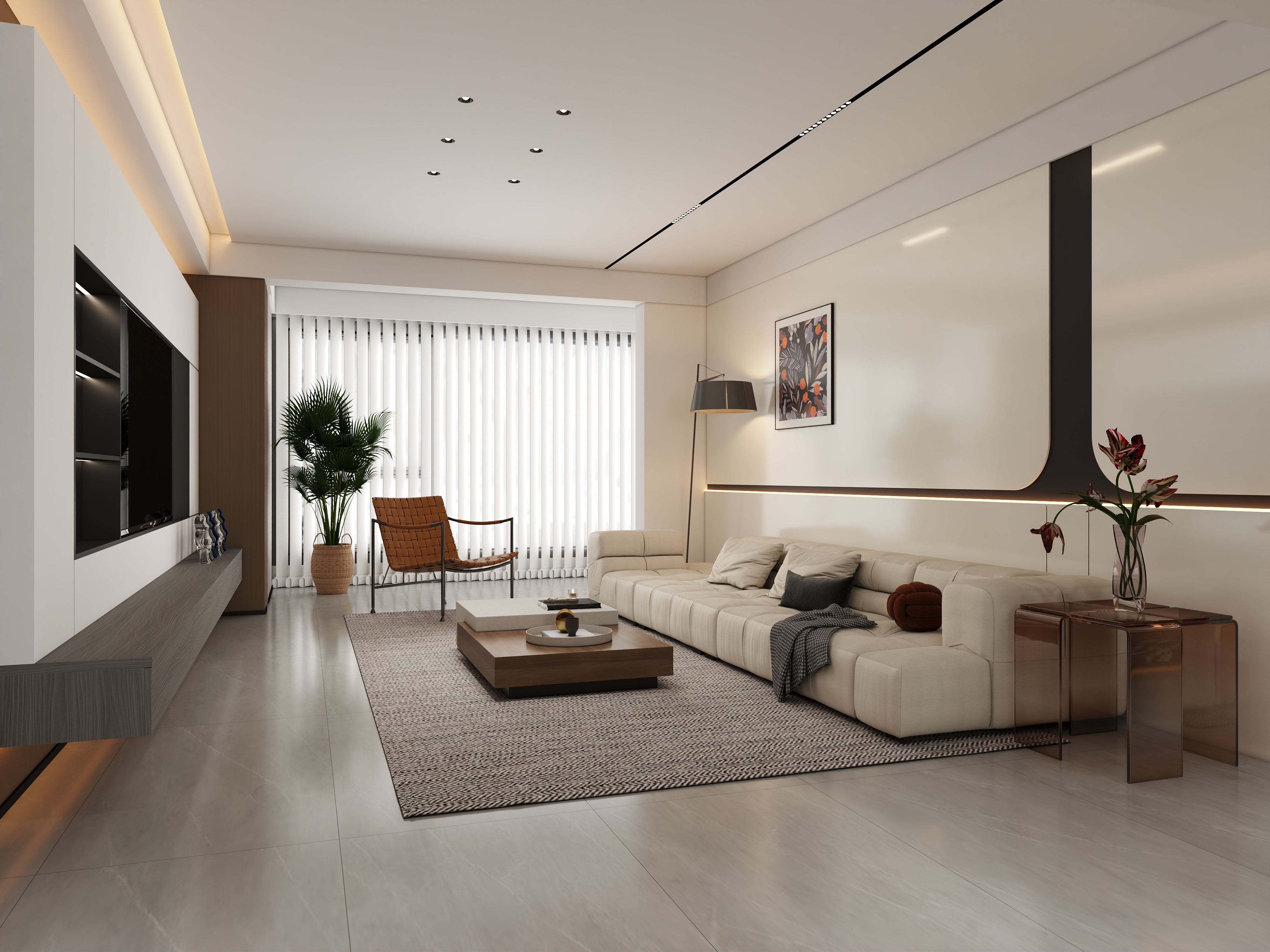 挽苏--玉澜厅+124㎡+现代极简风-装修设计方案