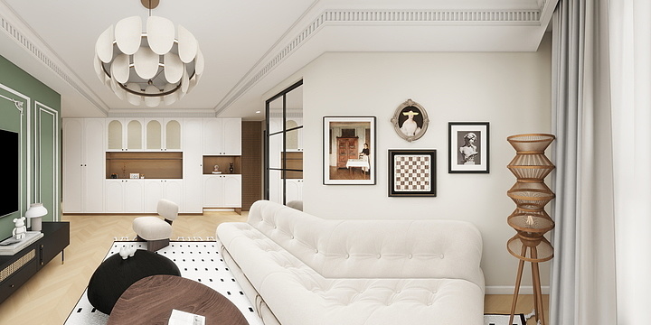 张作-赵女士-法式复古-装修设计方案