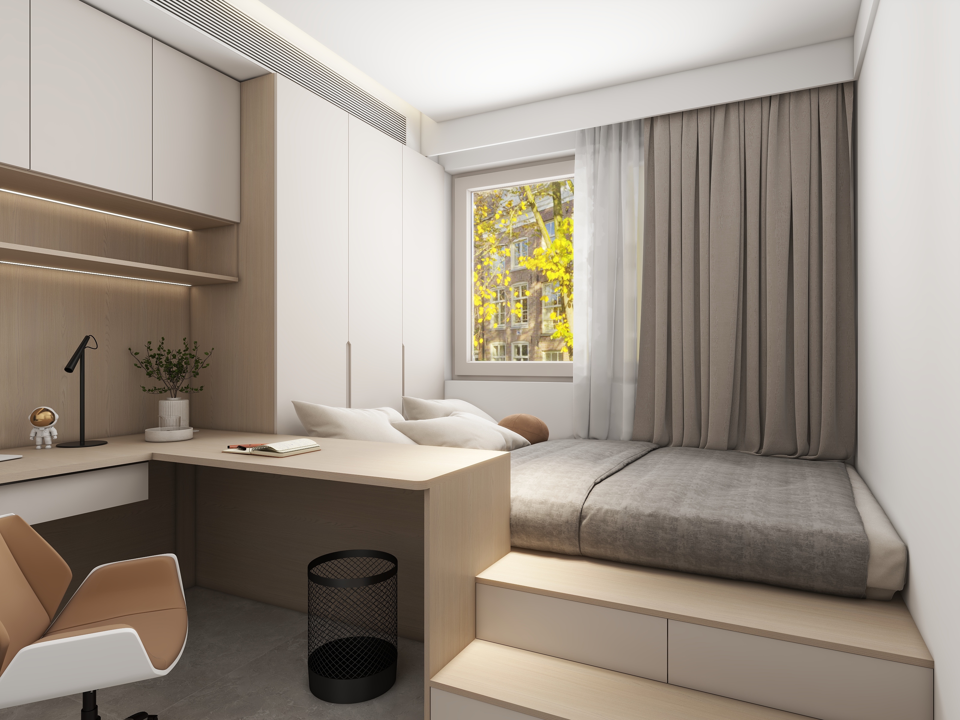 冬月DESIGN-天筑绿洲135㎡3室装修效果图