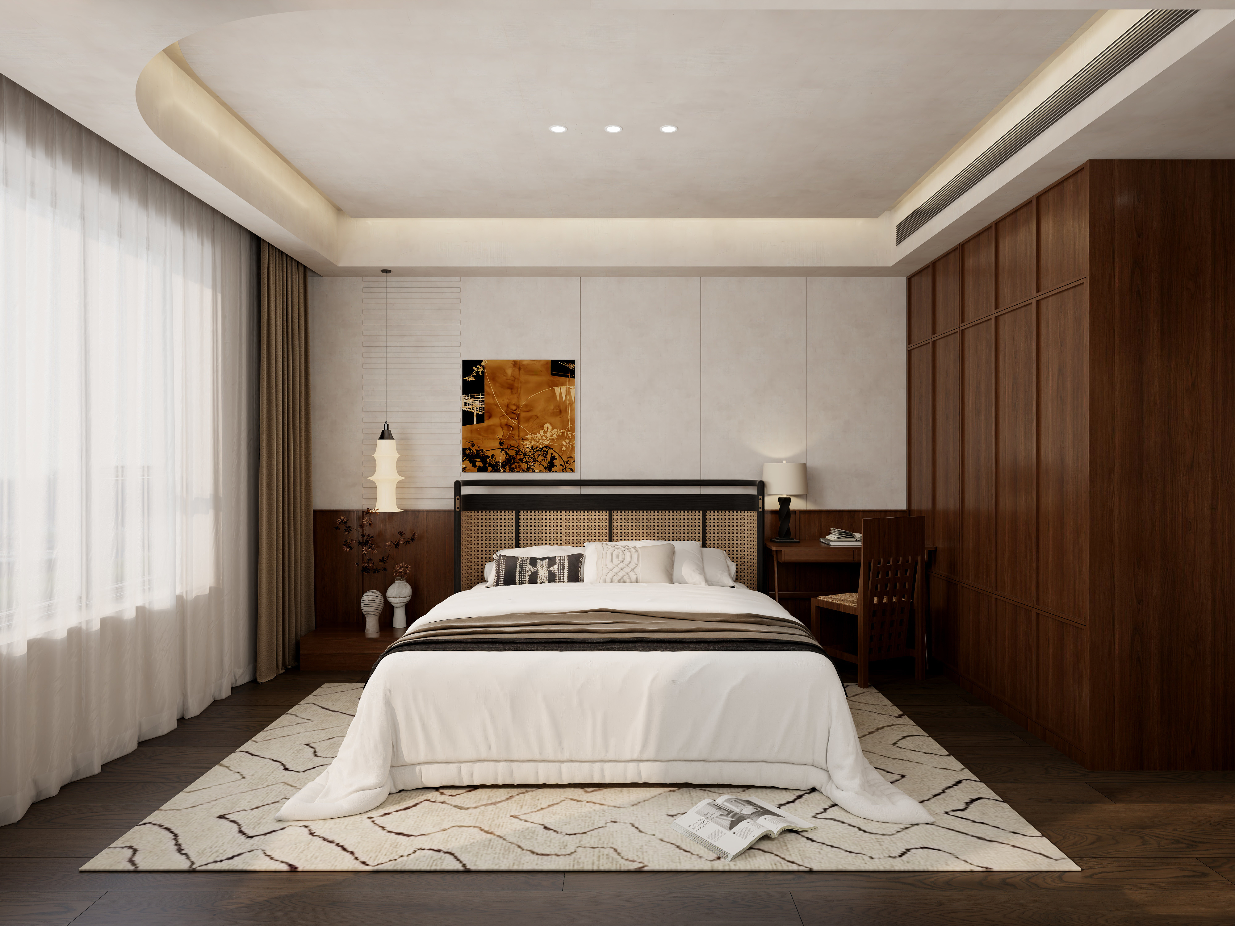 常科-《朗拾》中古奶油|172平装修效果图