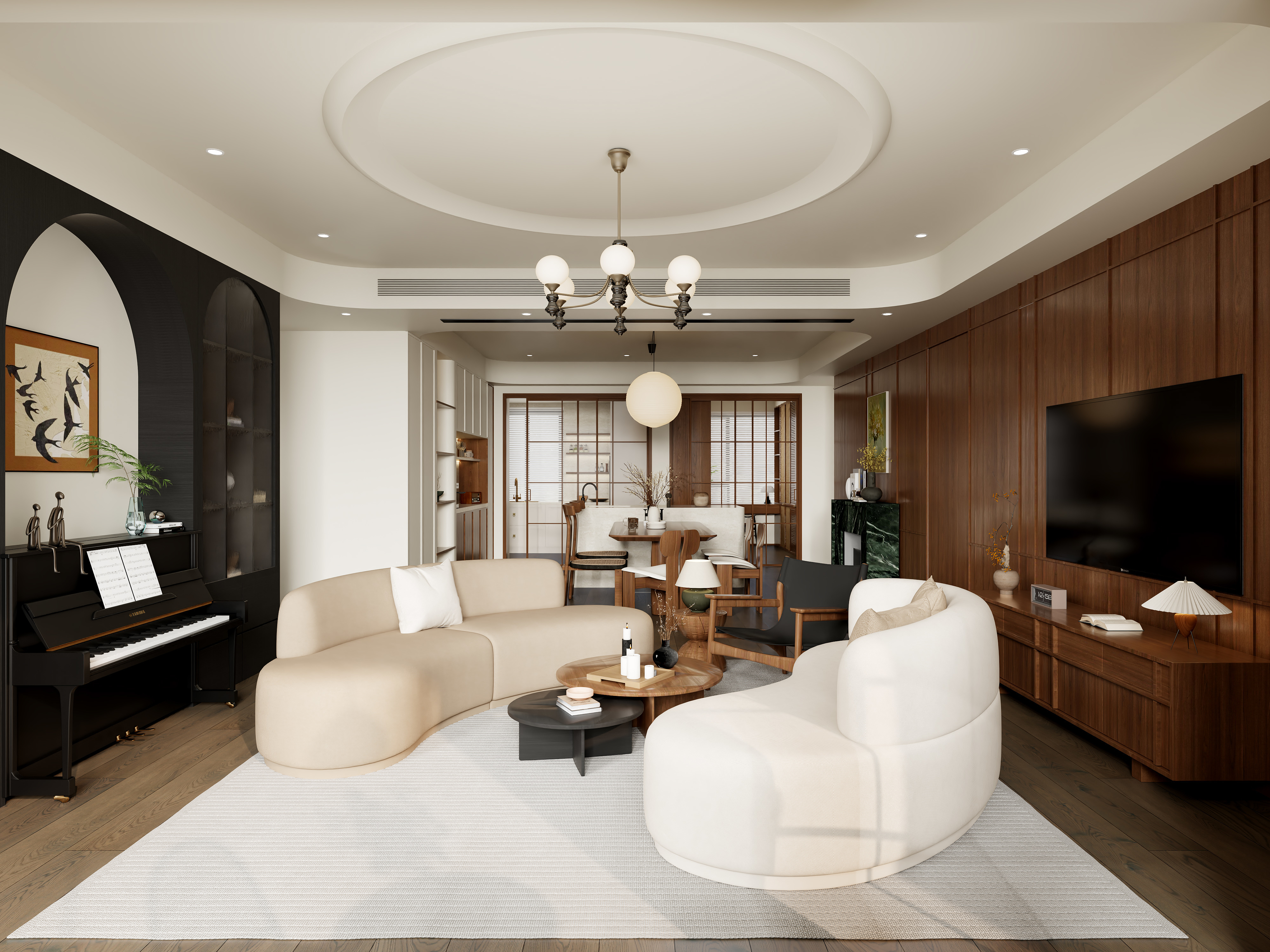 常科-《朗拾》中古奶油｜172平-装修设计方案