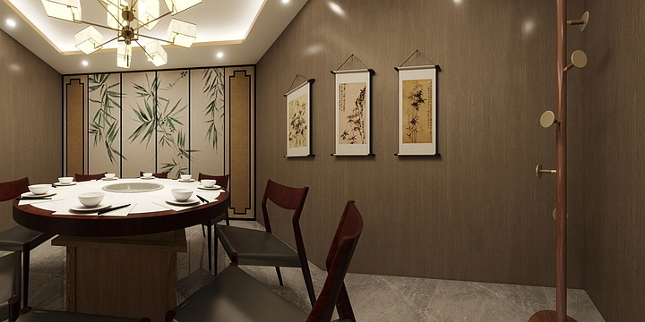 迪达野-川香园餐厅.dwg-装修设计方案