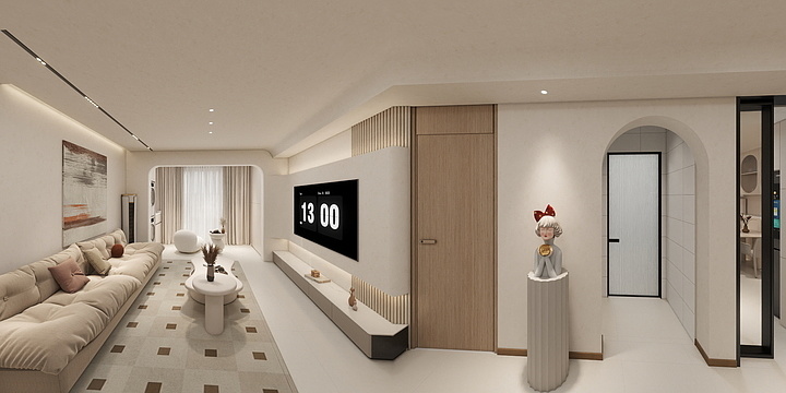 f00f-奶油风2-装修设计方案