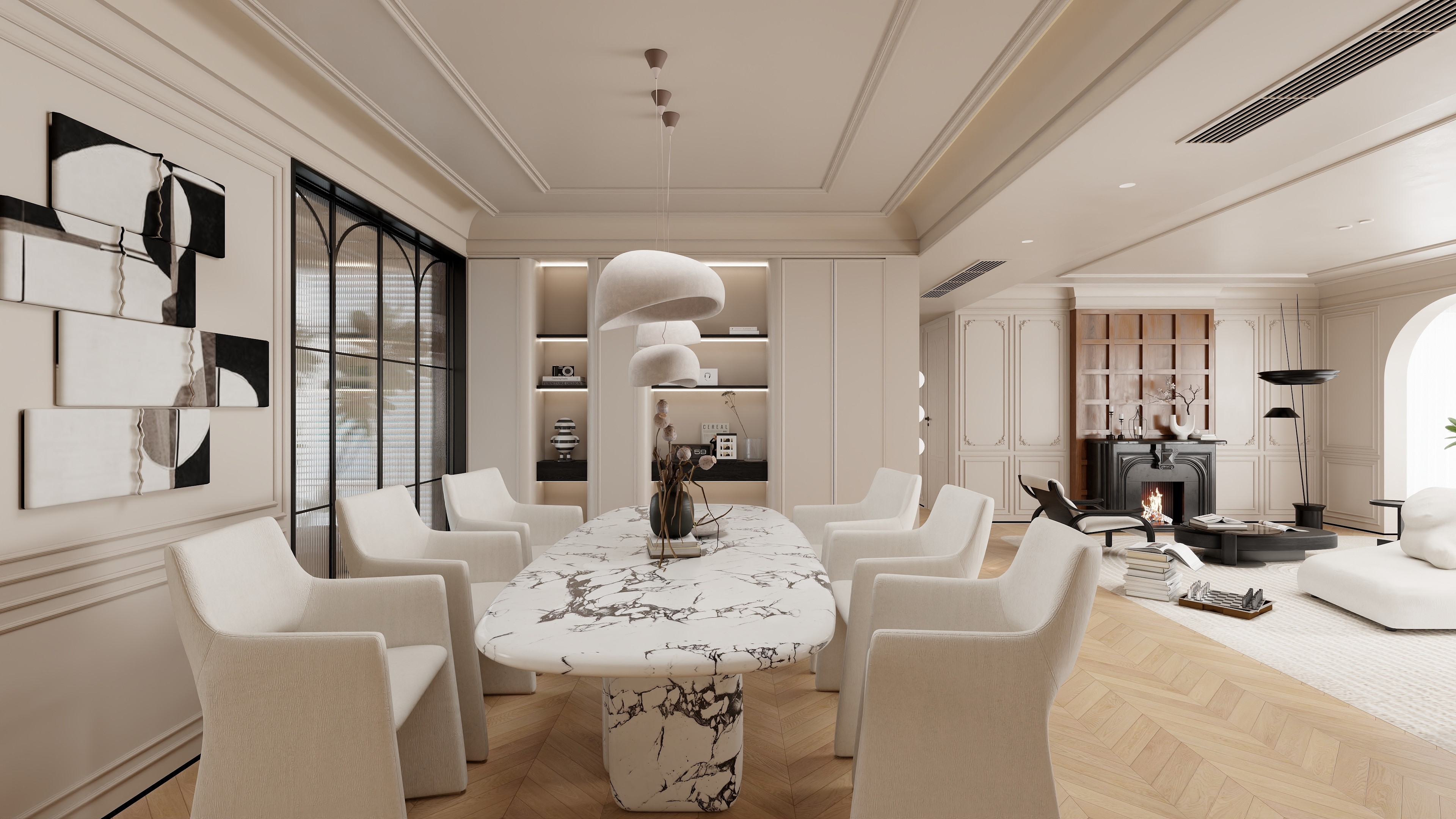 陈辉-美式239㎡3室-装修设计方案