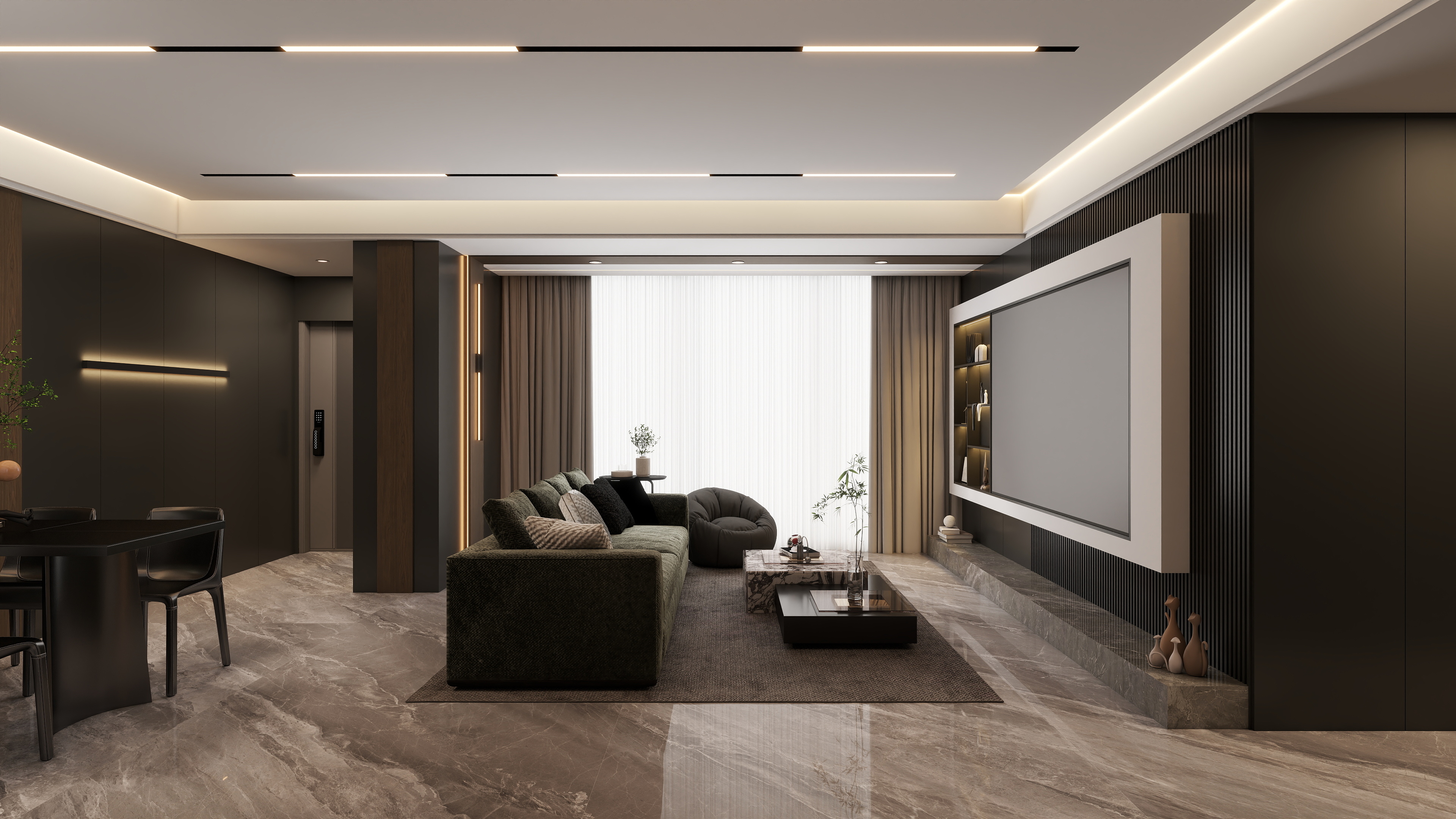 广安米兰纳2-菁华苑101㎡2室-装修设计方案