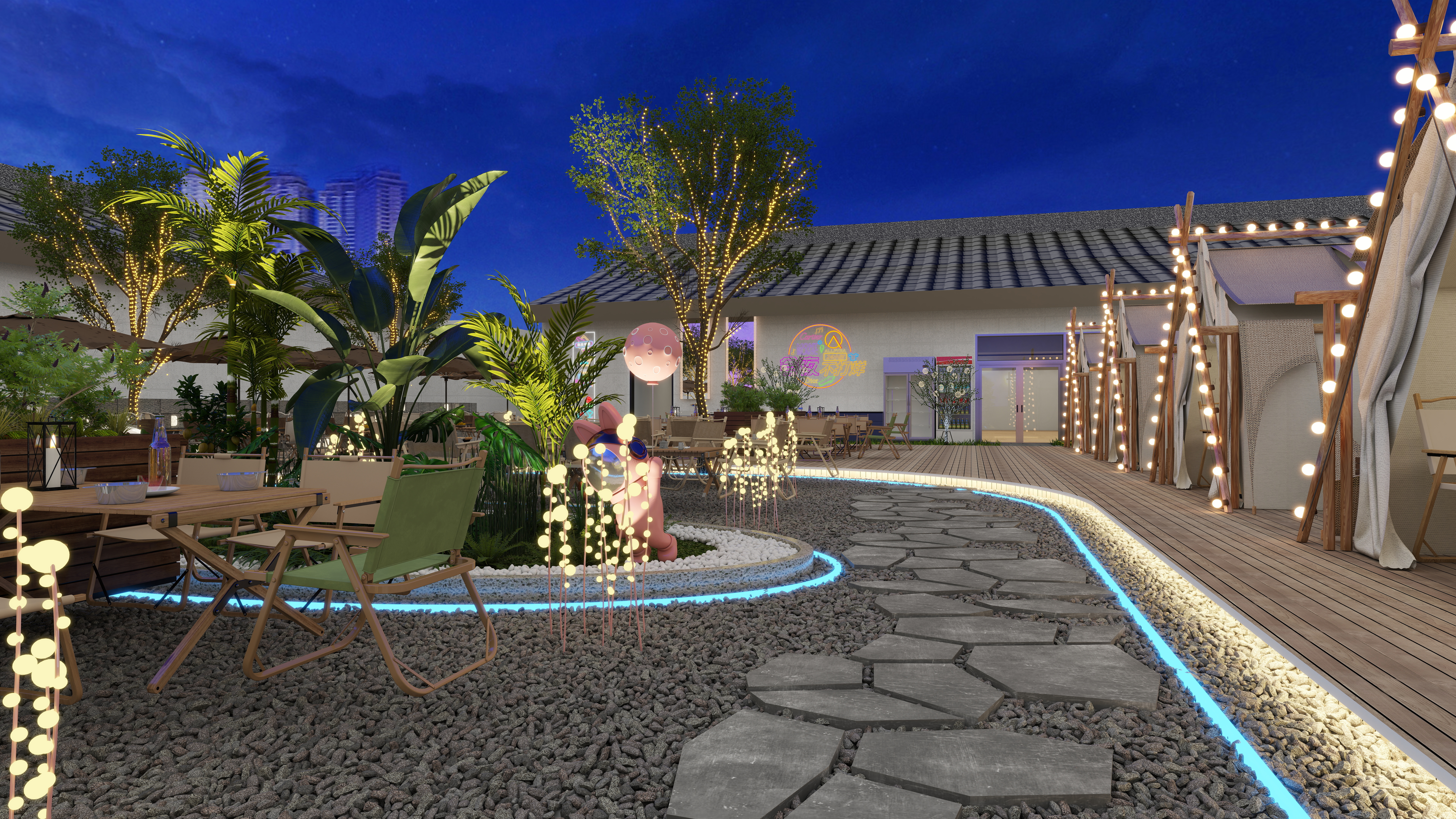 艾菲尔设计工作室-星空露营工装设计-装修设计方案