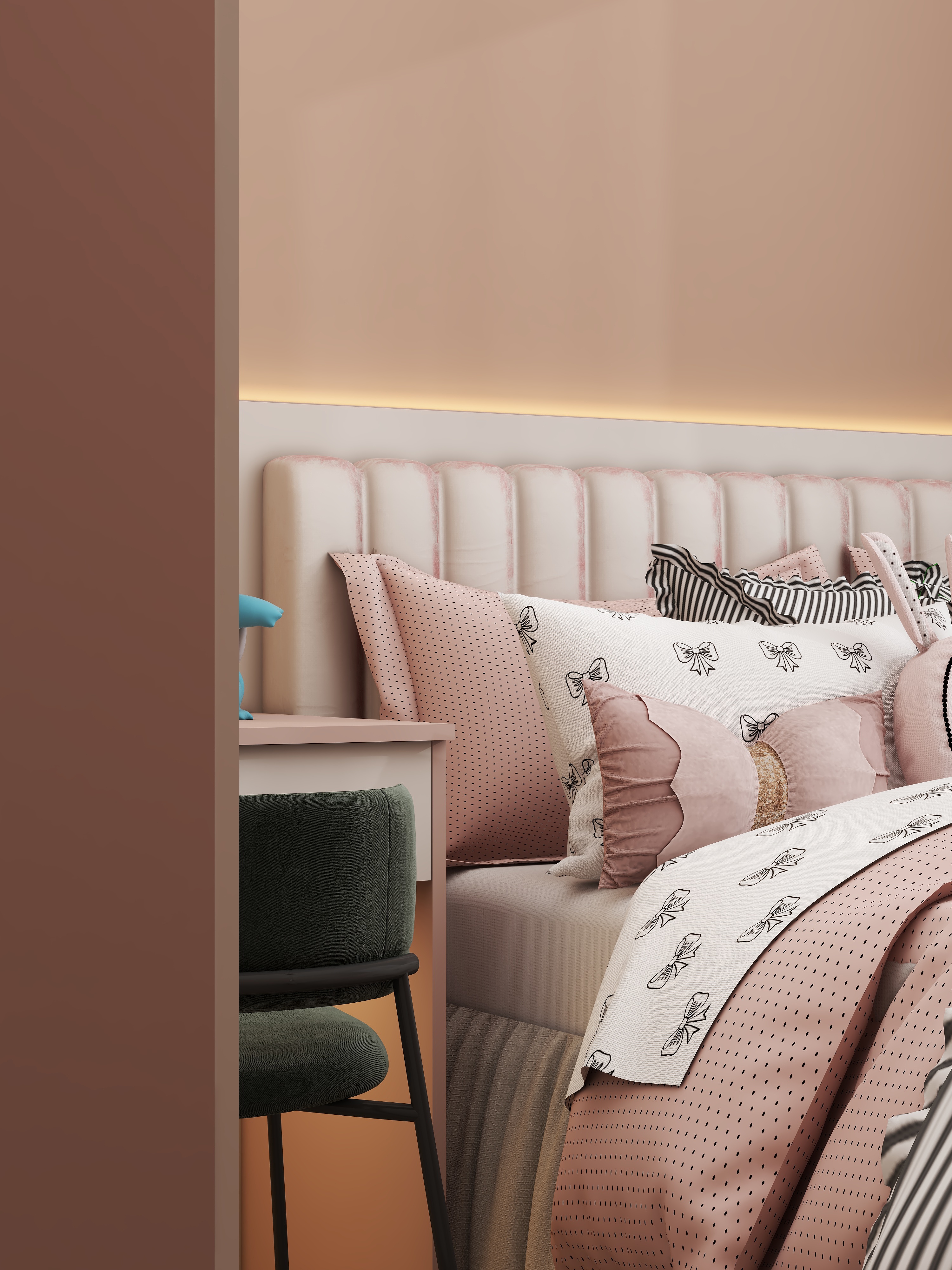 壹诺设计工作室-86㎡3室-现代简约装修效果图