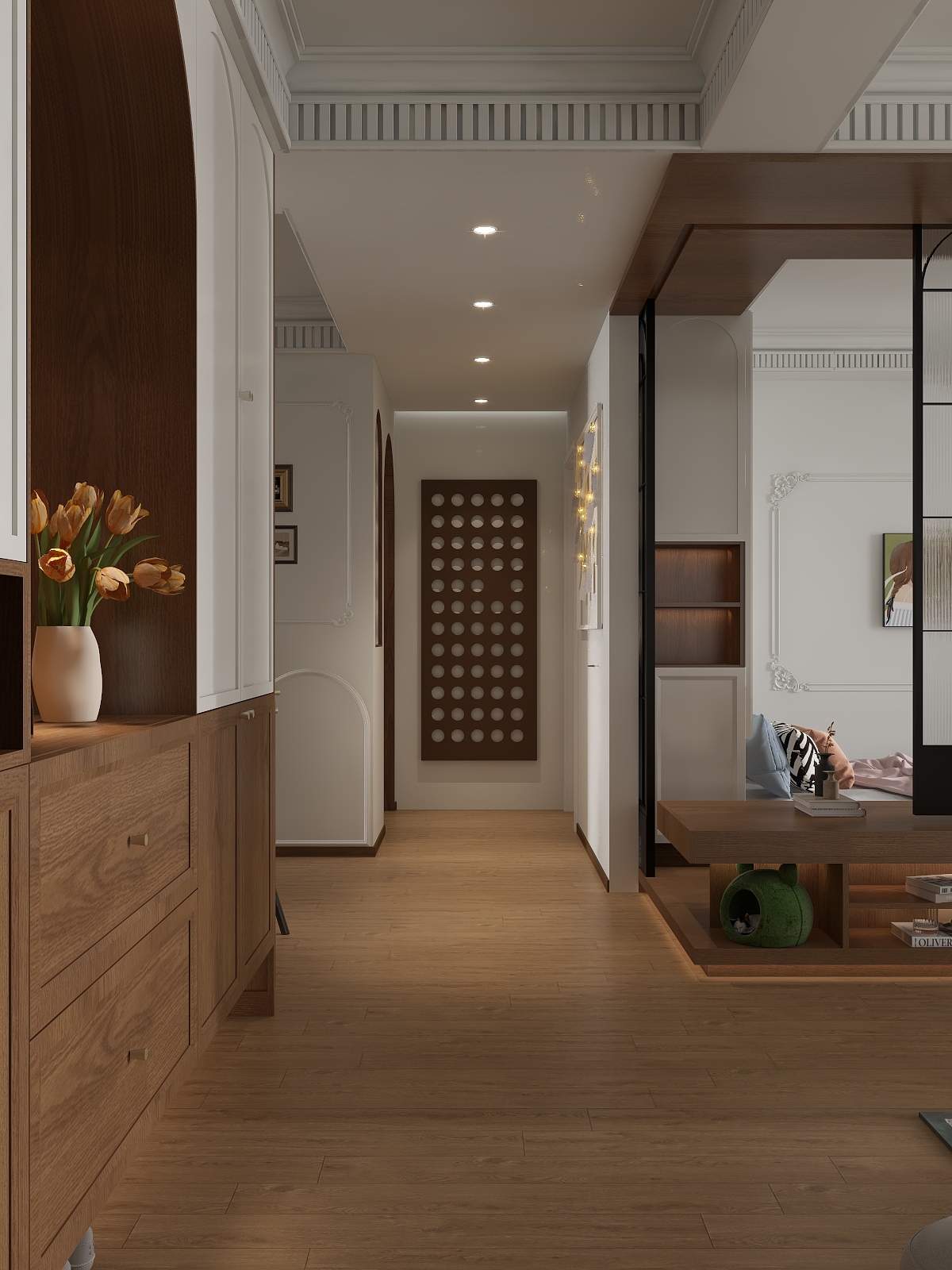 A周素人设计-90平三房两厅装修效果图