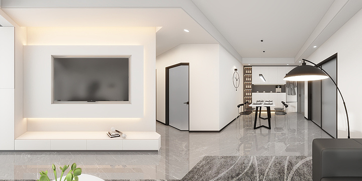 張若璵-江屿墅  极简  黑白灰-装修设计方案