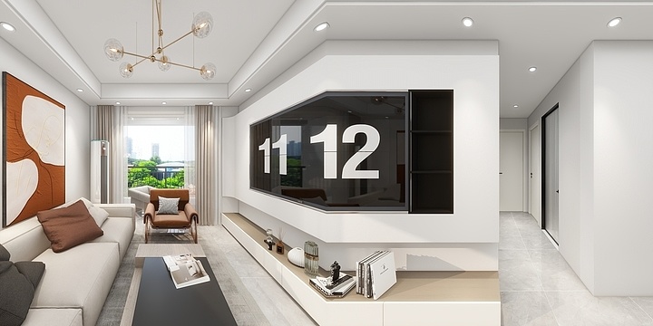 绘图员101-恩都装饰-江南富湾40栋804雅居-装修设计方案