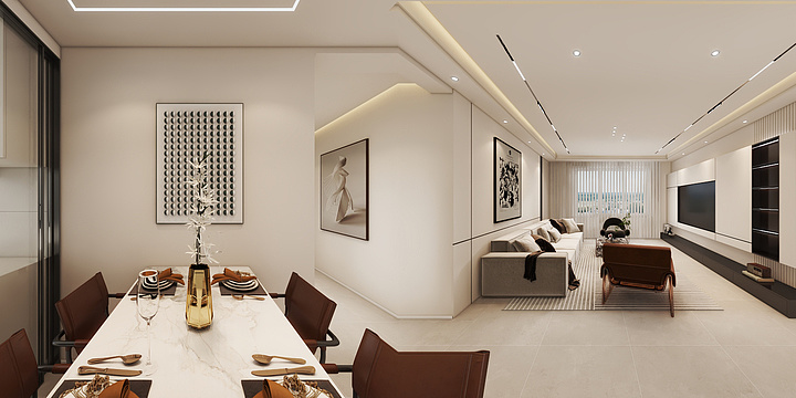 时蓝设计丶SLdesign-秦基澜城--装修设计方案