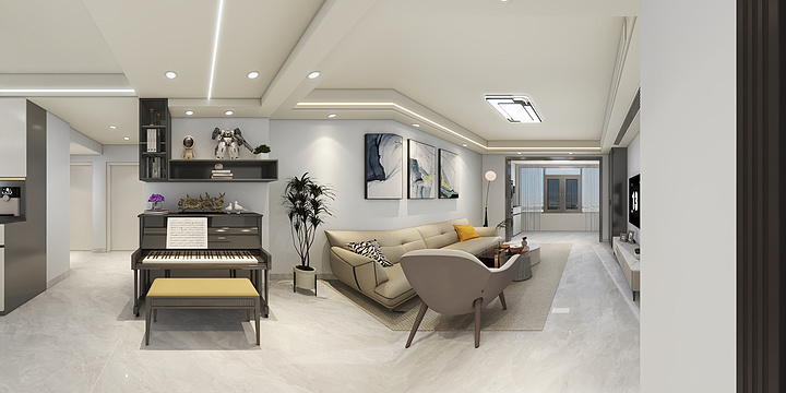 生命如风-灵创空间|胡杨|天麓紫薇苑8-1-1701-装修设计方案