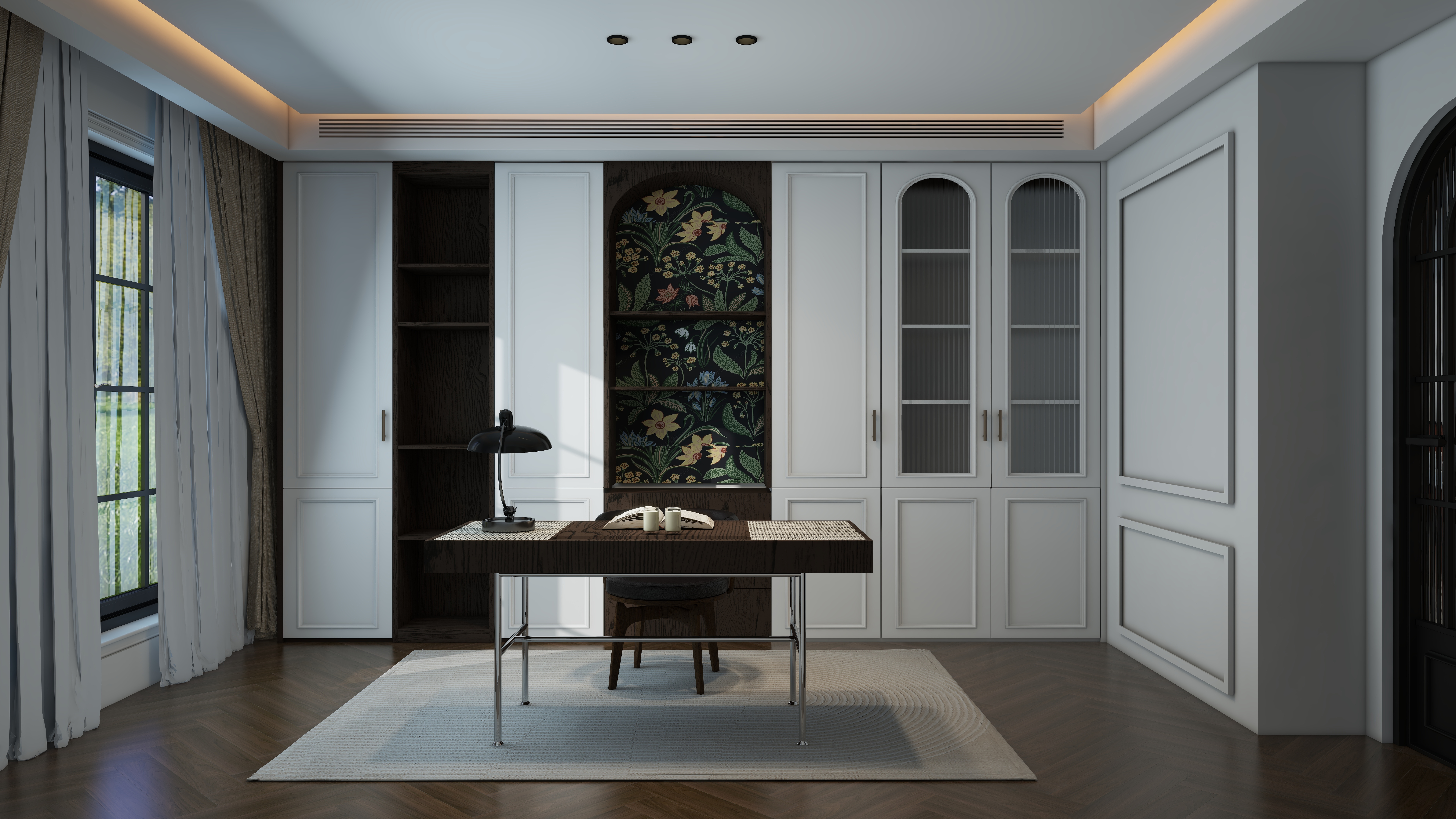 大金空调官方-法式优雅-180㎡复古风装修的浪漫演绎装修效果图