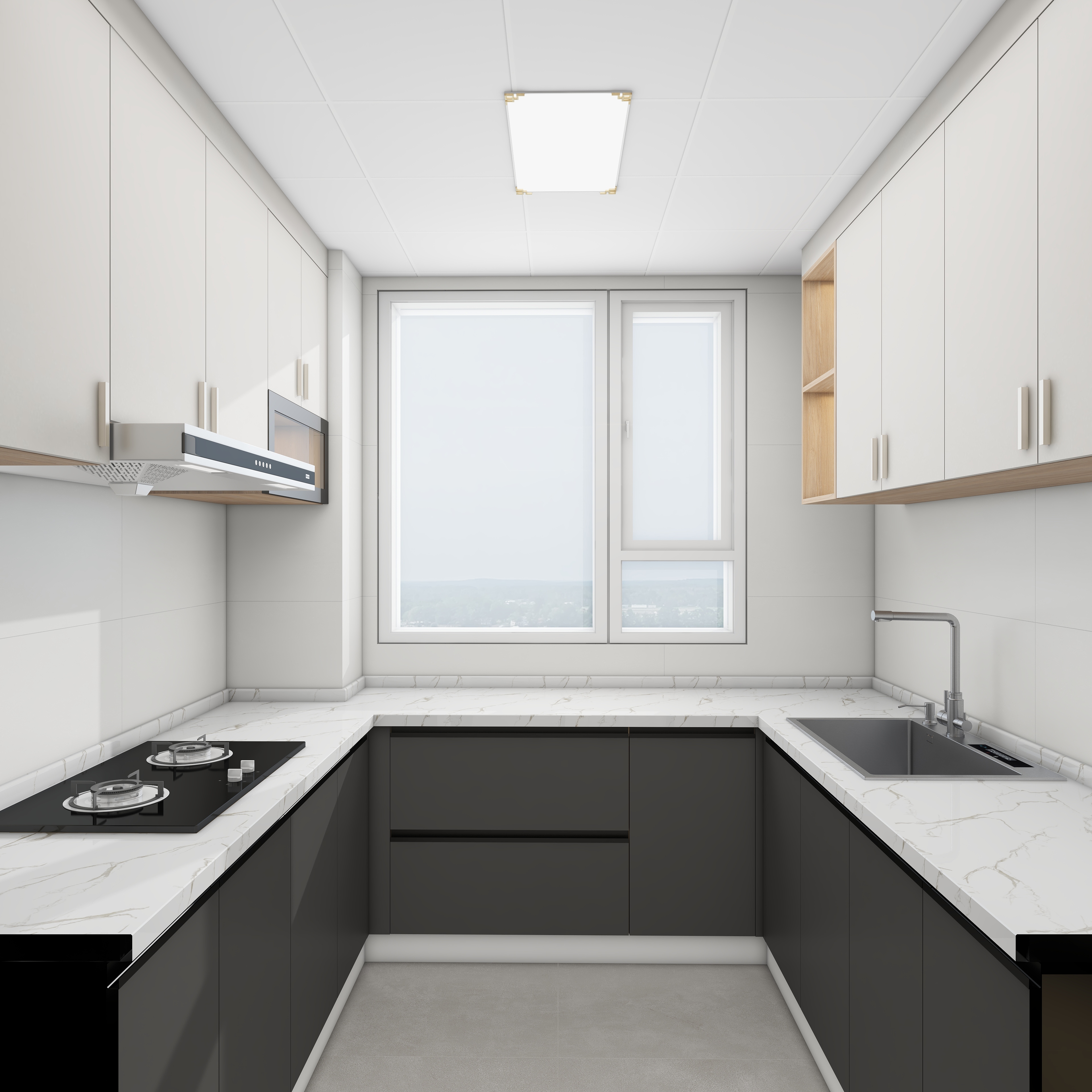 此效果图简单参考-天安大厦104㎡4室装修效果图