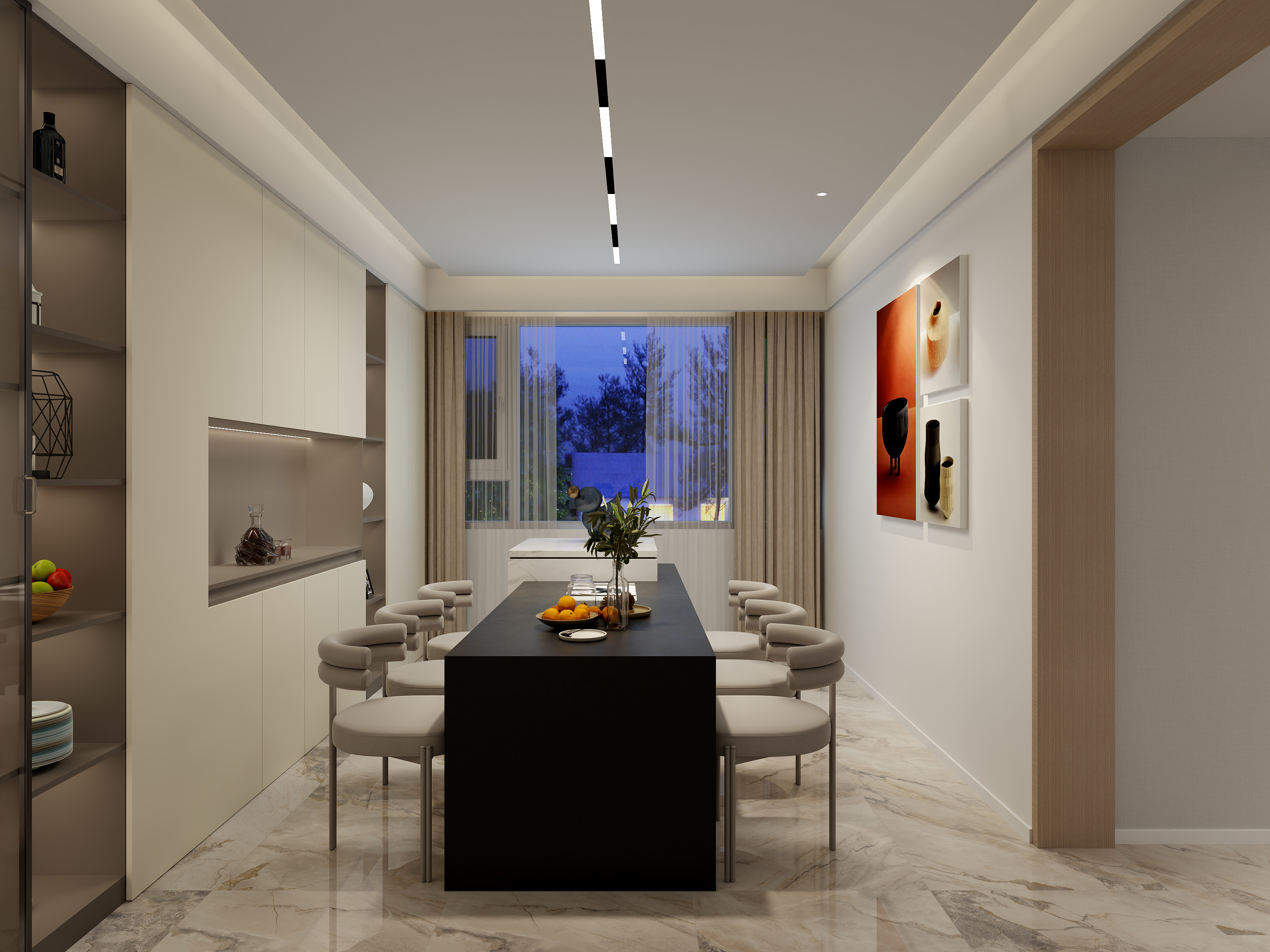 小白爱设计520-万山华府179㎡2室装修效果图