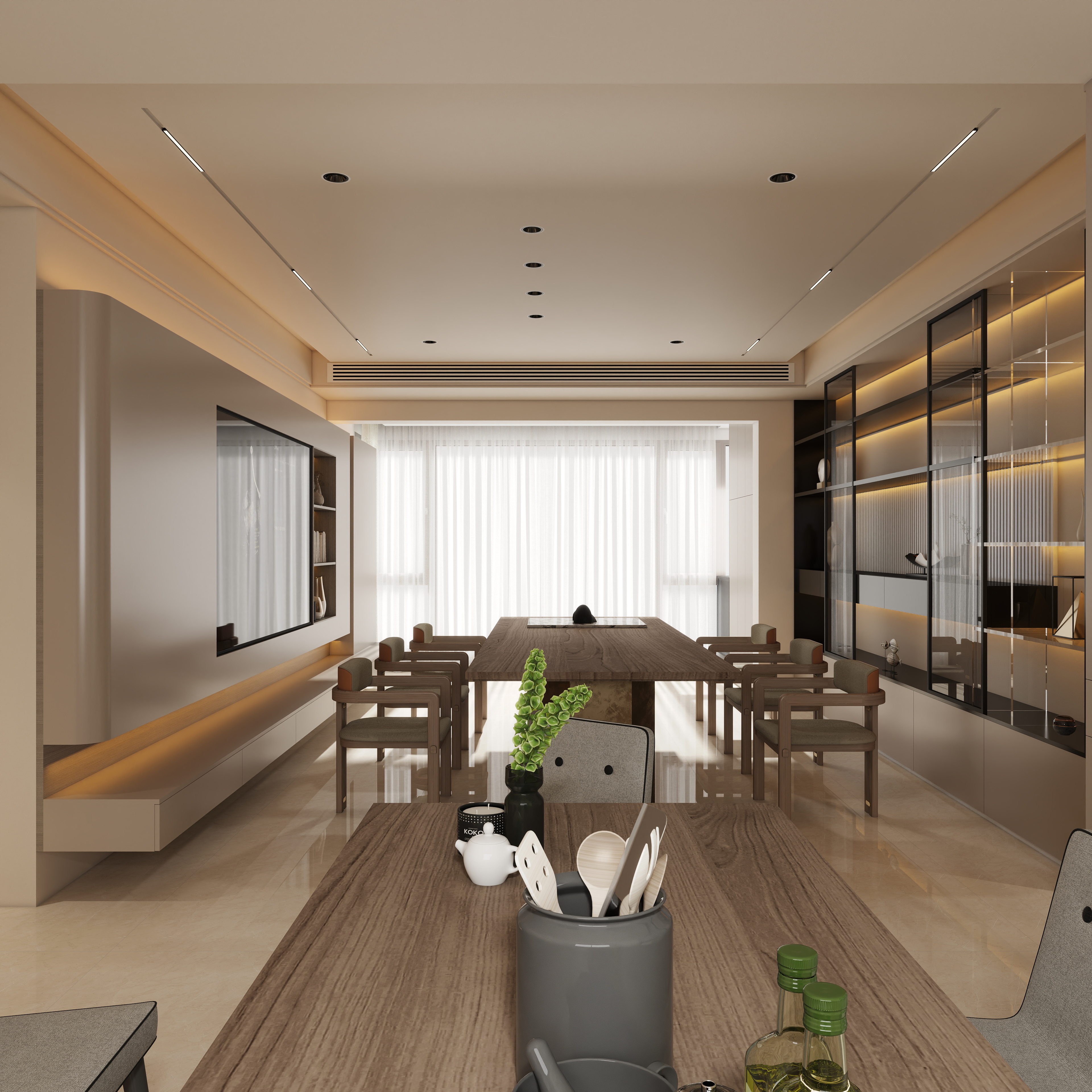 郑州赛都透明装修_张红运-郑州经开区-亚太明珠138㎡轻奢风-装修设计方案