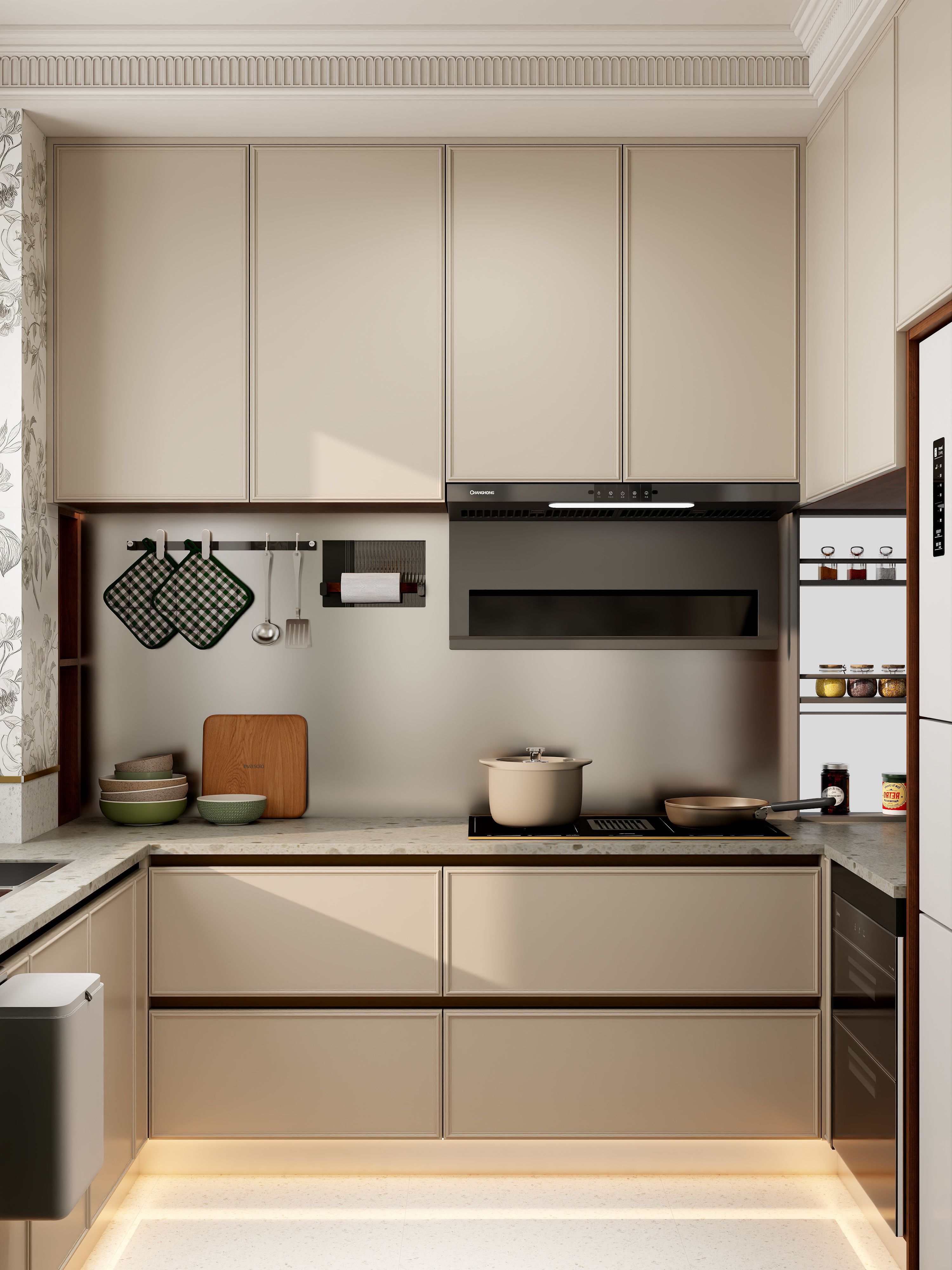 点点设计.-全友全屋定制387-古韵绿+黑莓色装修效果图