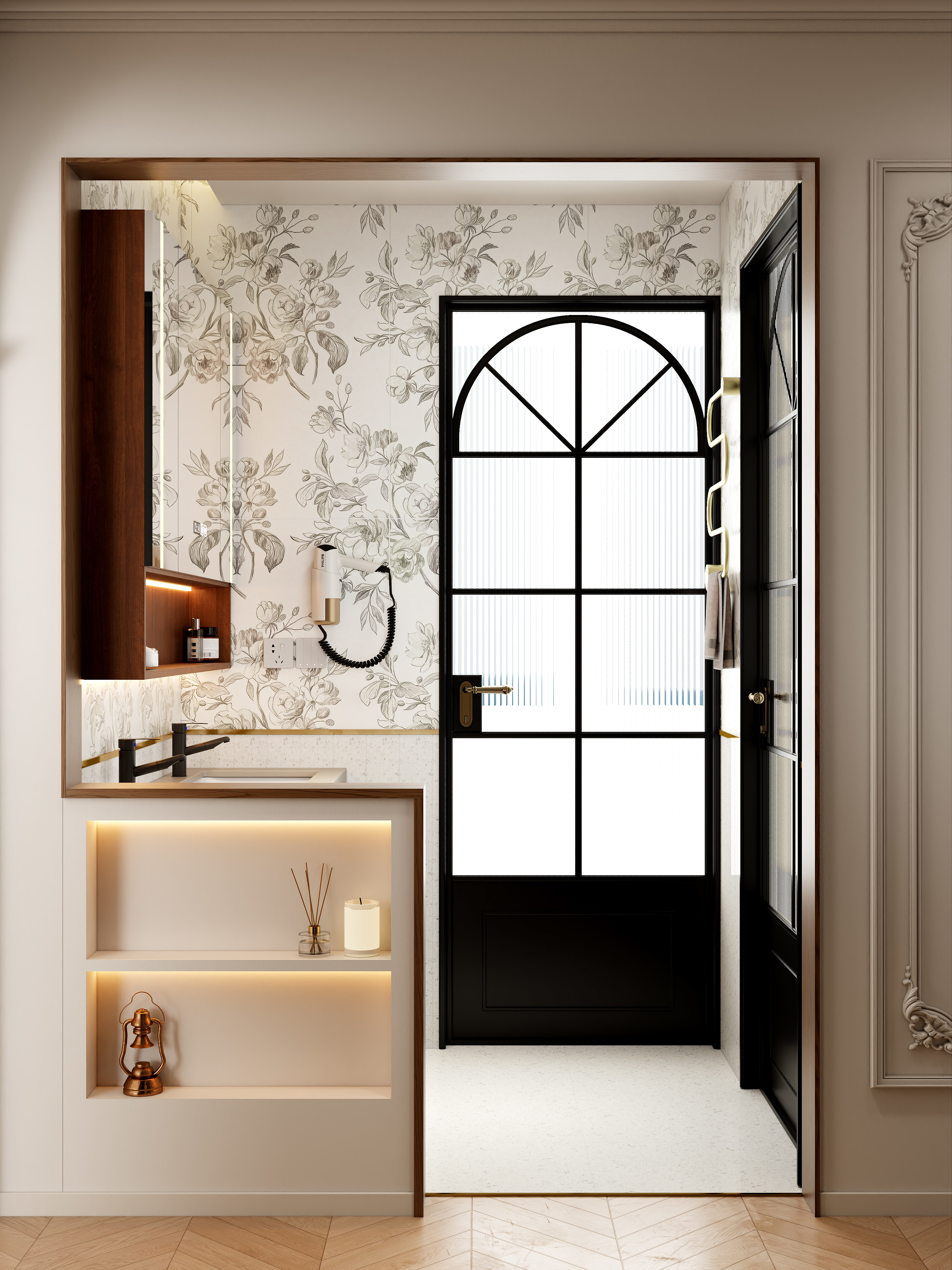 点点设计.-全友全屋定制387-古韵绿+黑莓色装修效果图