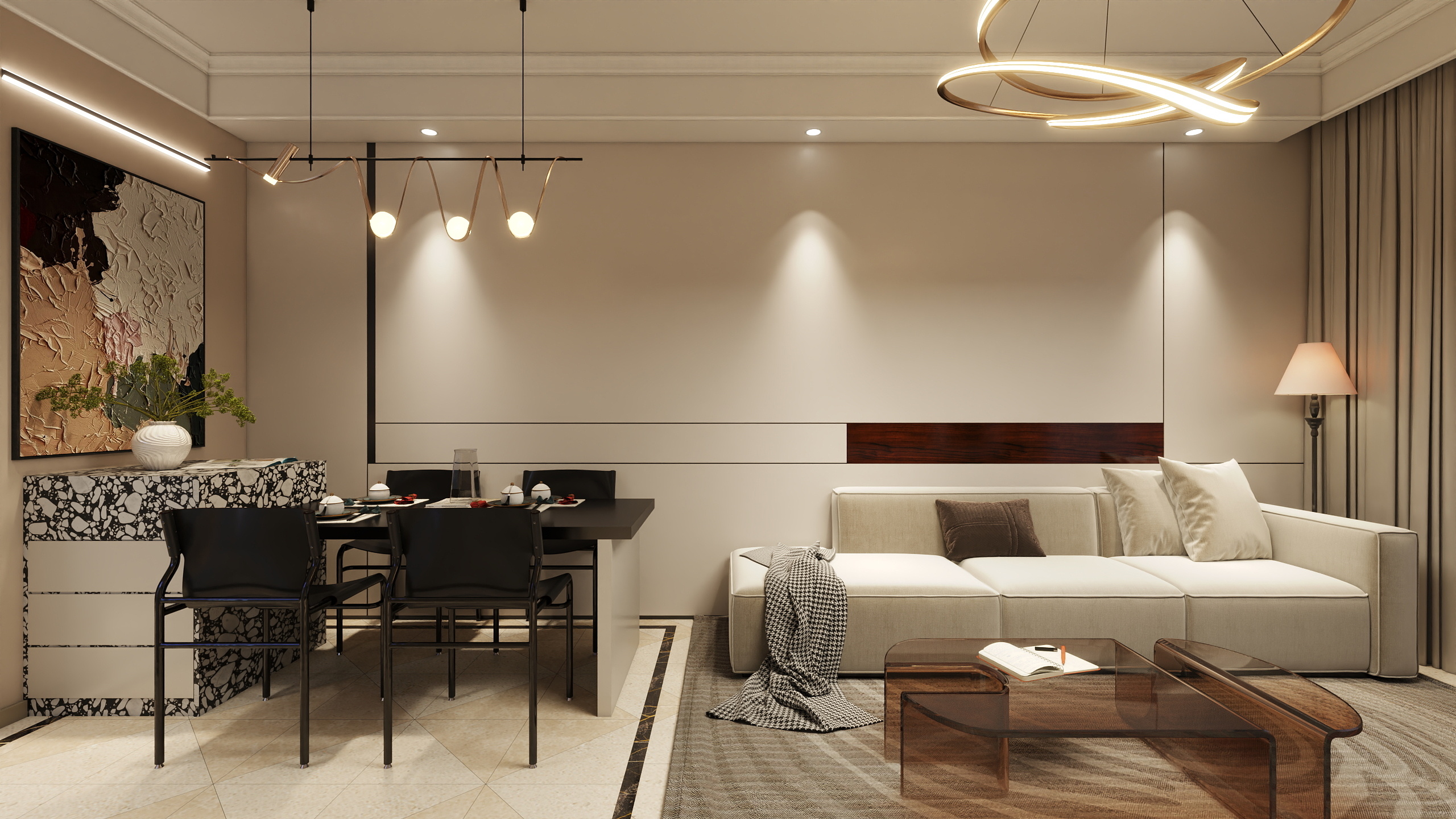 日成山豆几-融创淮海壹号-装修设计方案