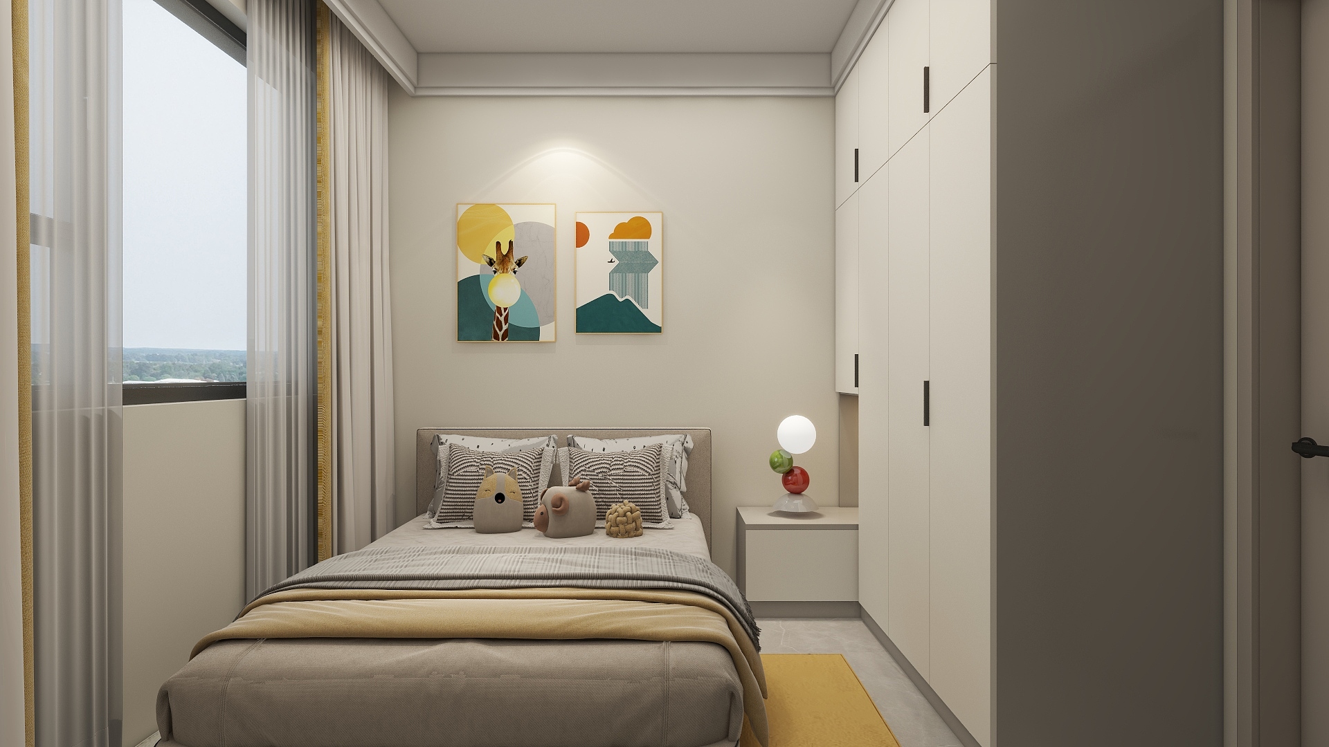 效果图FzwJ-碧桂园·学府壹号7-1-1102复尺修改-装修设计方案