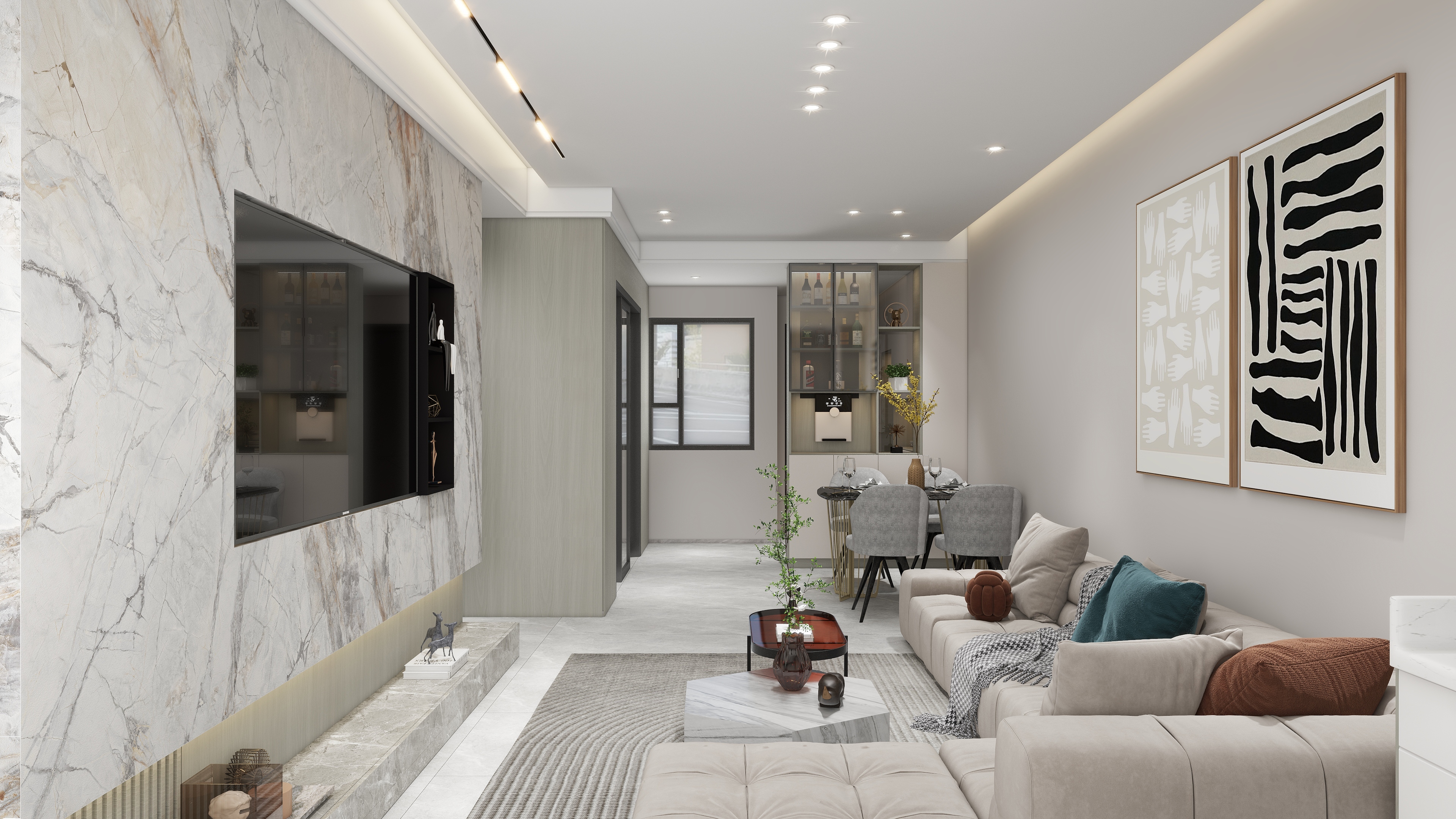 吴新俊-《炽热》-现代三居室-装修设计方案