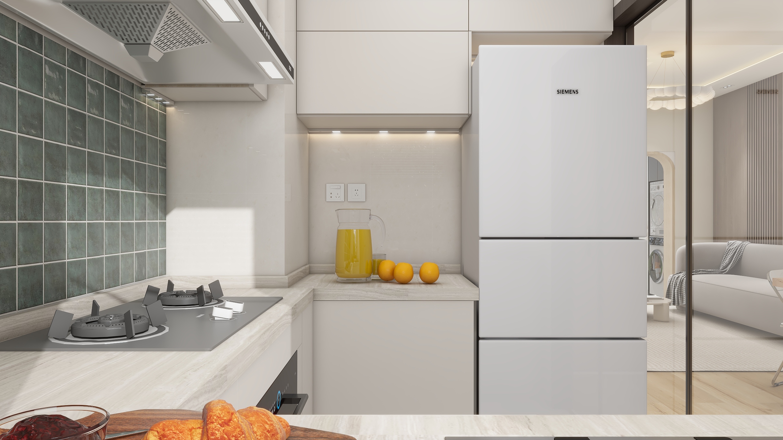 Paul66-杭州海德公园三房两厅装修效果图