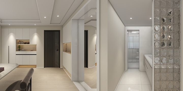 设计师郑勇-贝港八区19-501-装修设计方案