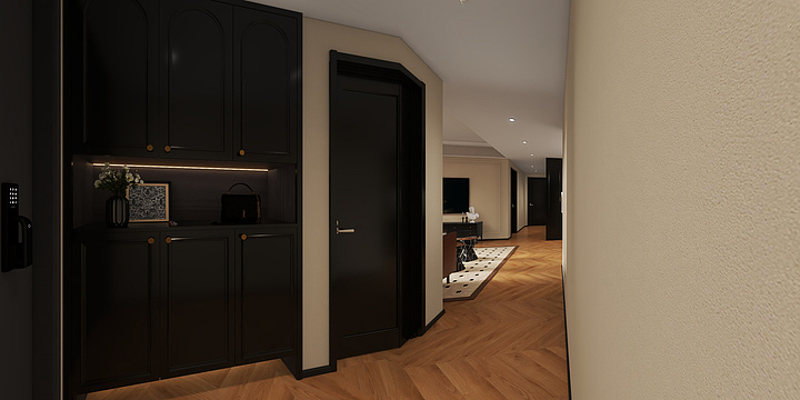 黄淑珍19350074872-凤凰台125平-客餐厅渲染-装修设计方案