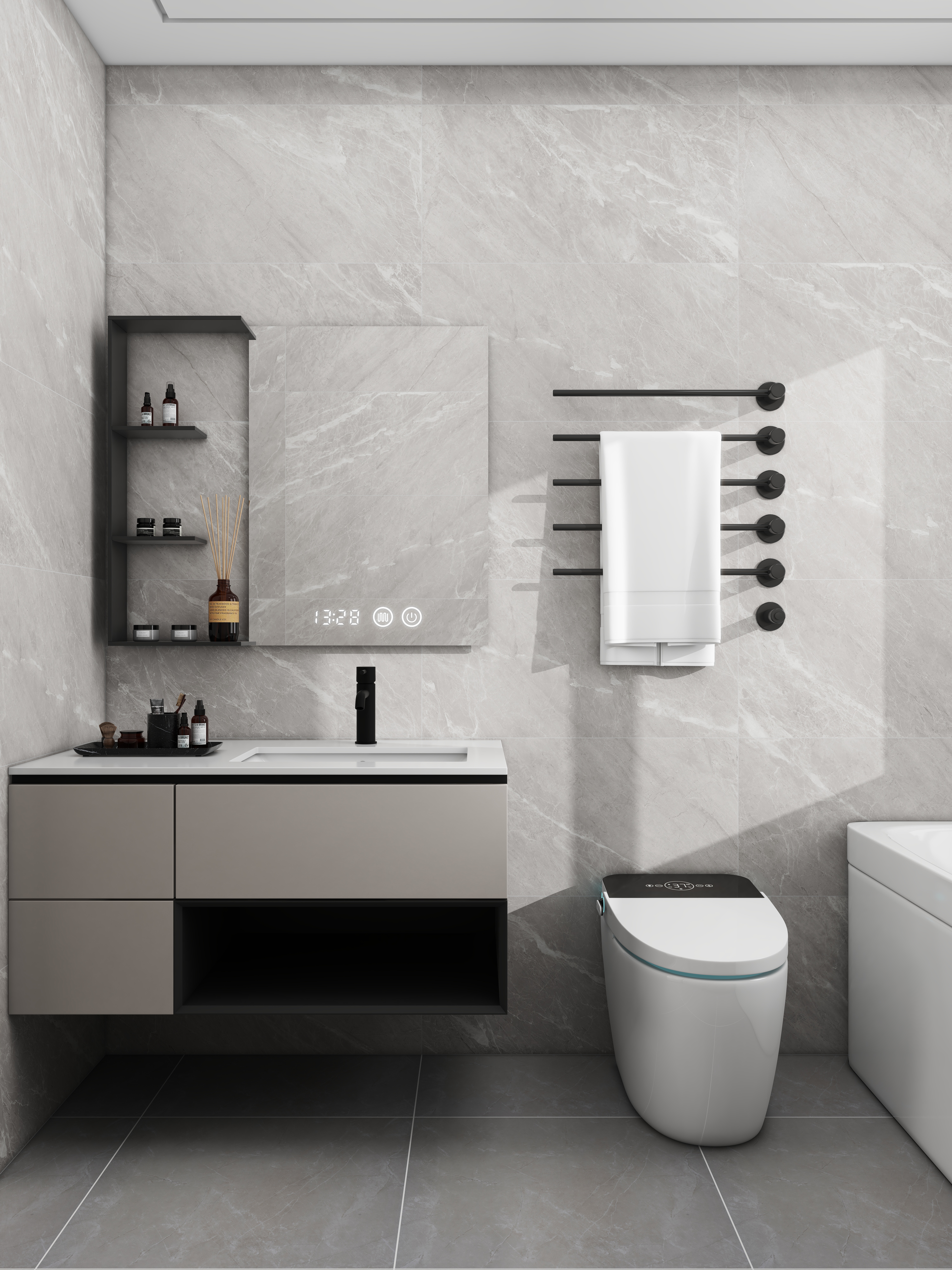 壹诺设计工作室-151㎡4室-现代简约装修效果图